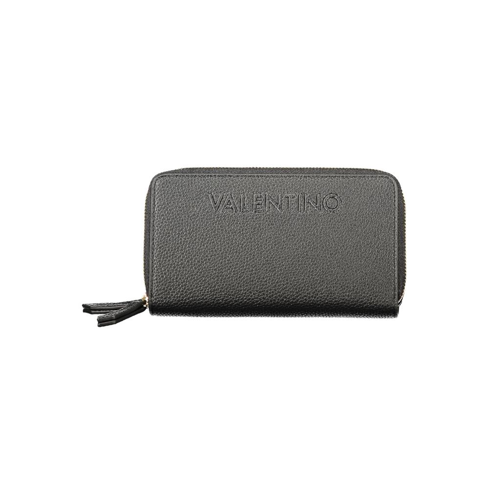 Black Polyurethane Women's Wallet