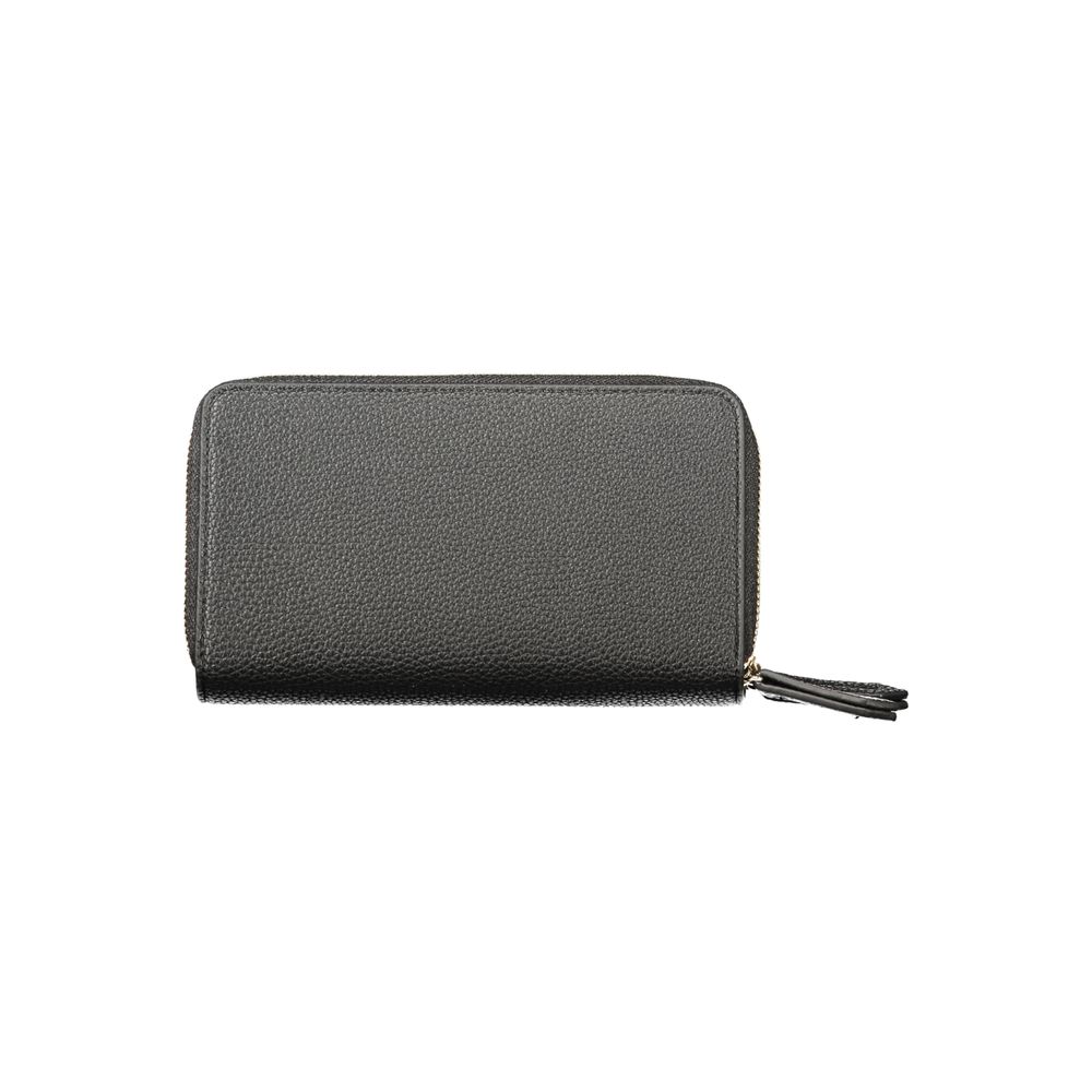 Black Polyurethane Women's Wallet