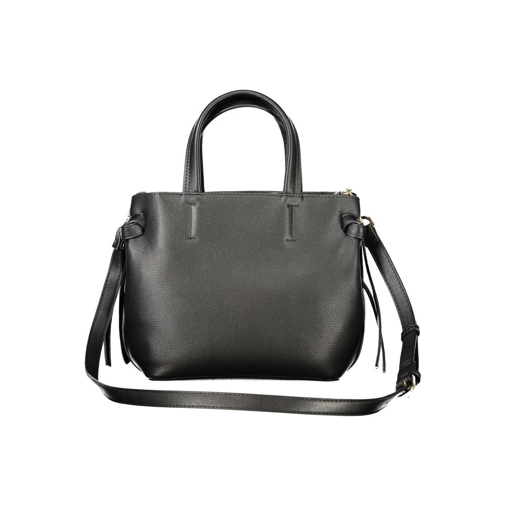 Black Polyurethane Women's Bag