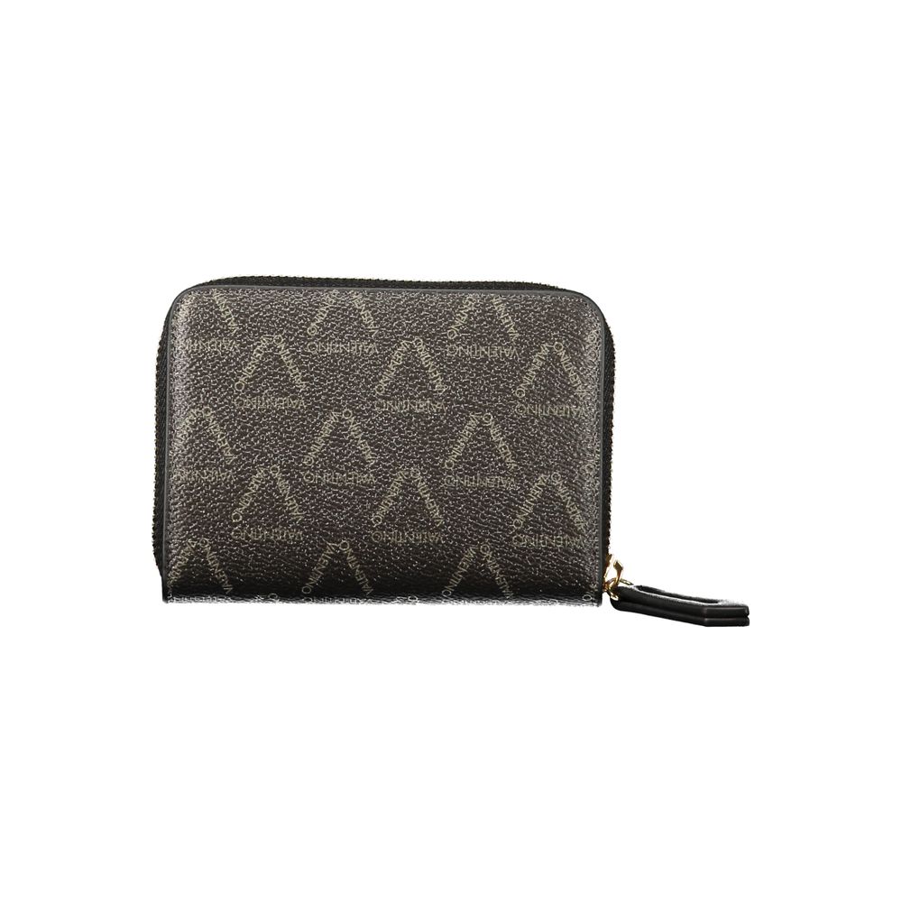Black Polyurethane Women's Wallet