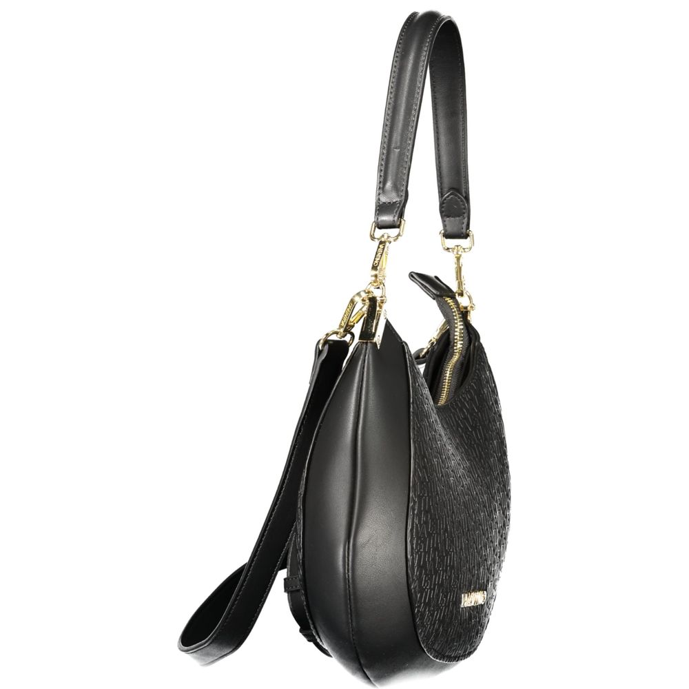 Black Polyurethane Women's Bag