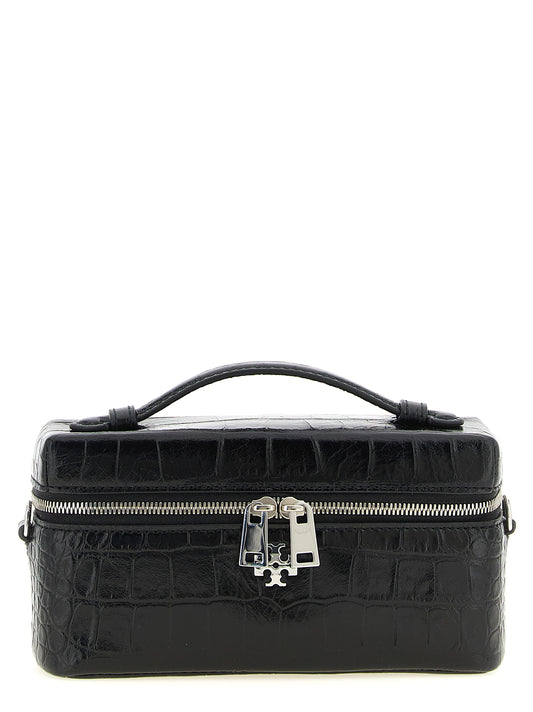 Black Lamb Leather Crossbody Bag