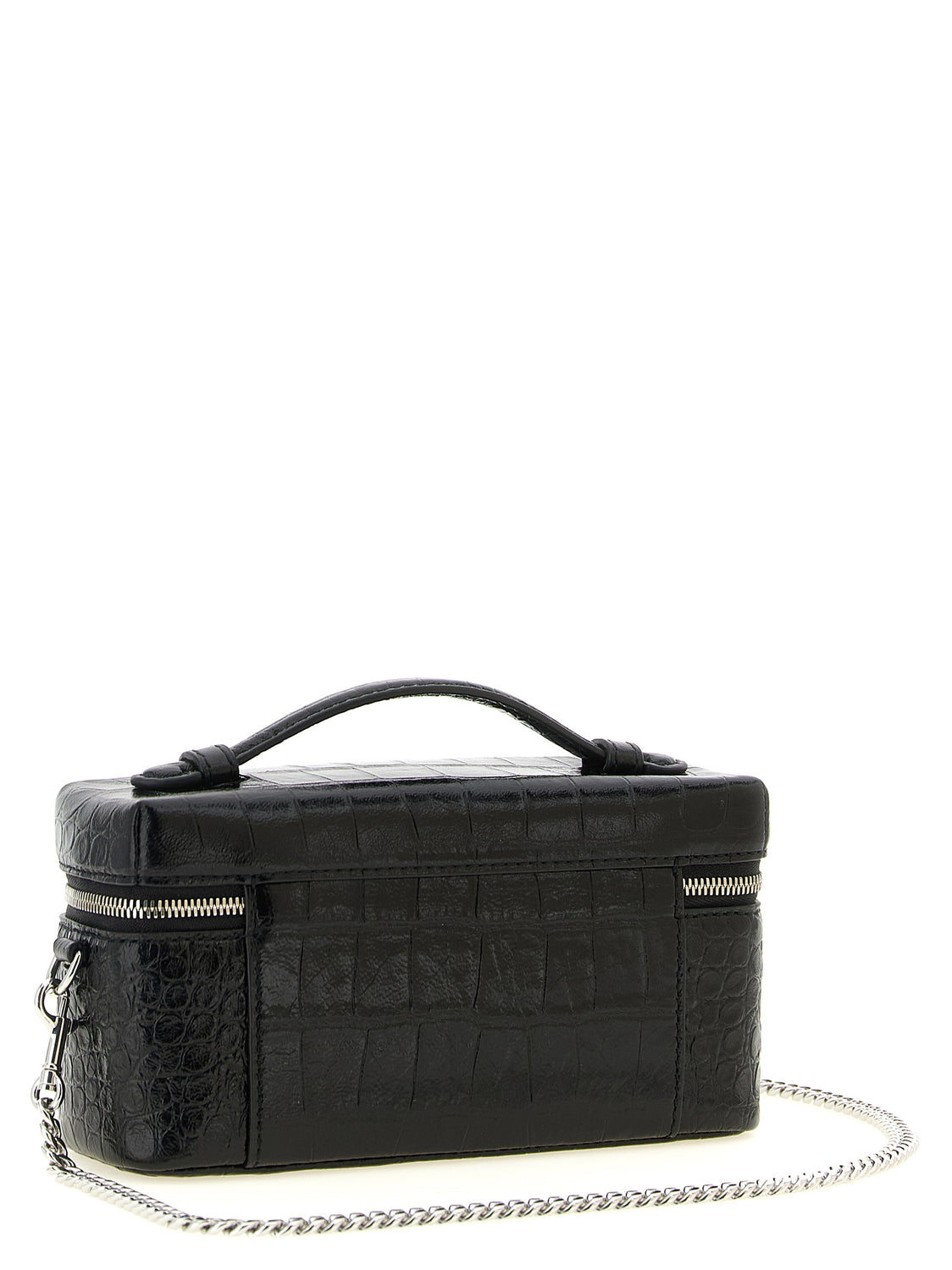 Black Lamb Leather Crossbody Bag