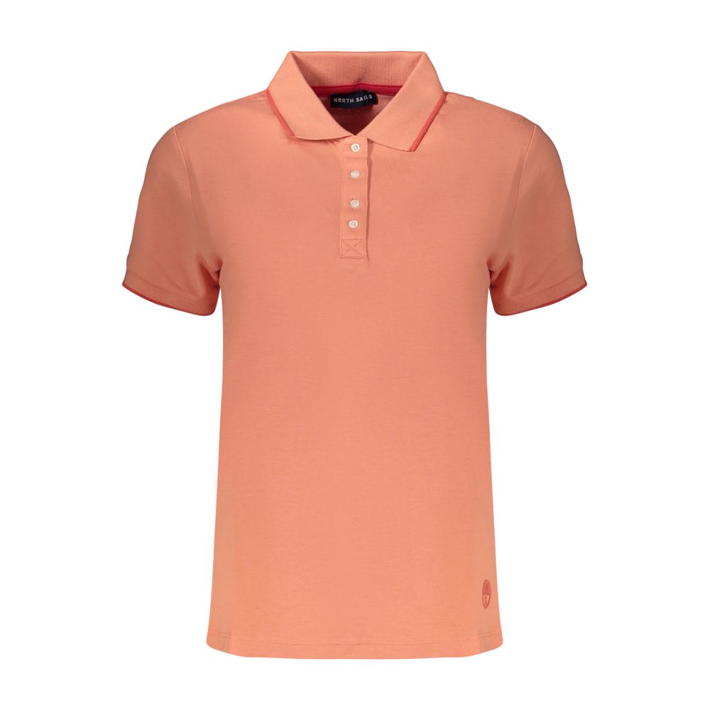 Pink Cotton Womens Polo