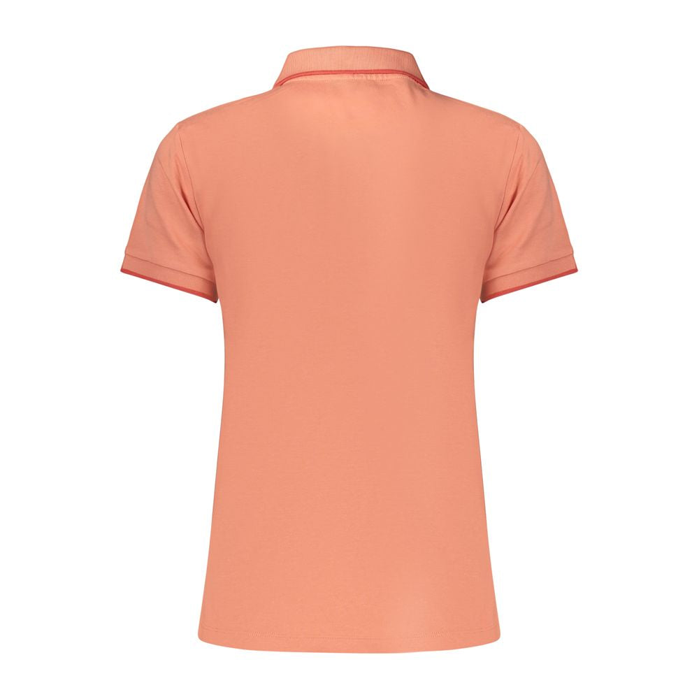 Pink Cotton Womens Polo