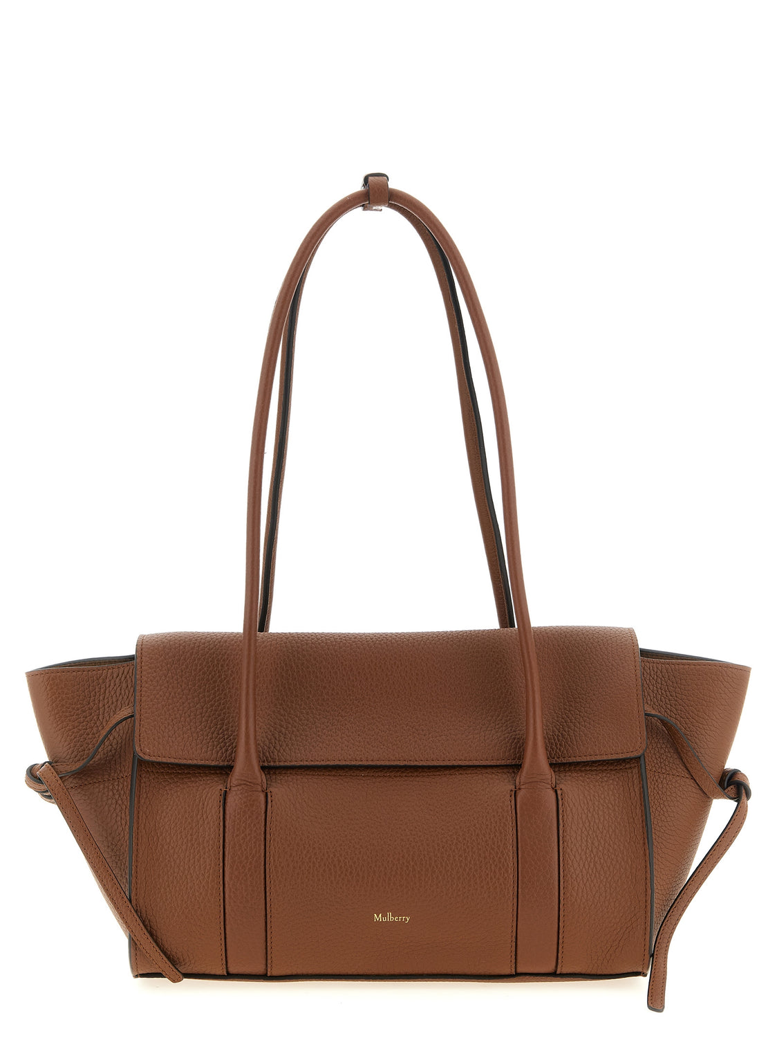 Brown Calfskin Shoulder Bag