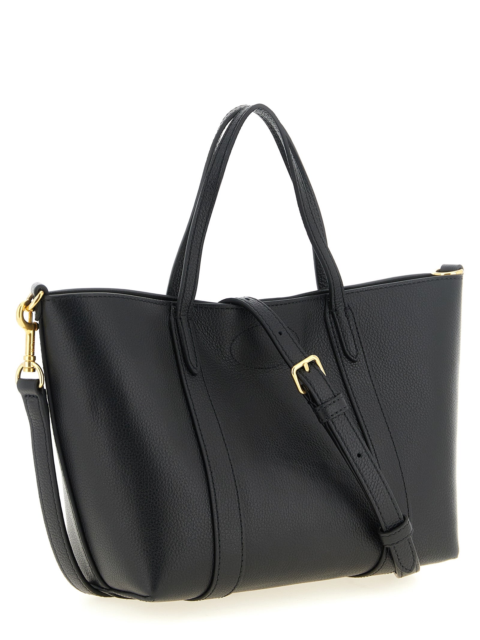Black Calfskin Tote Bag