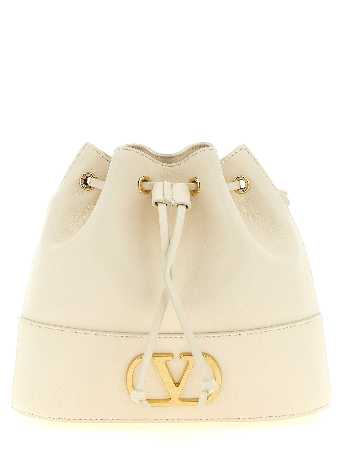 White Lamb Leather Crossbody Bag