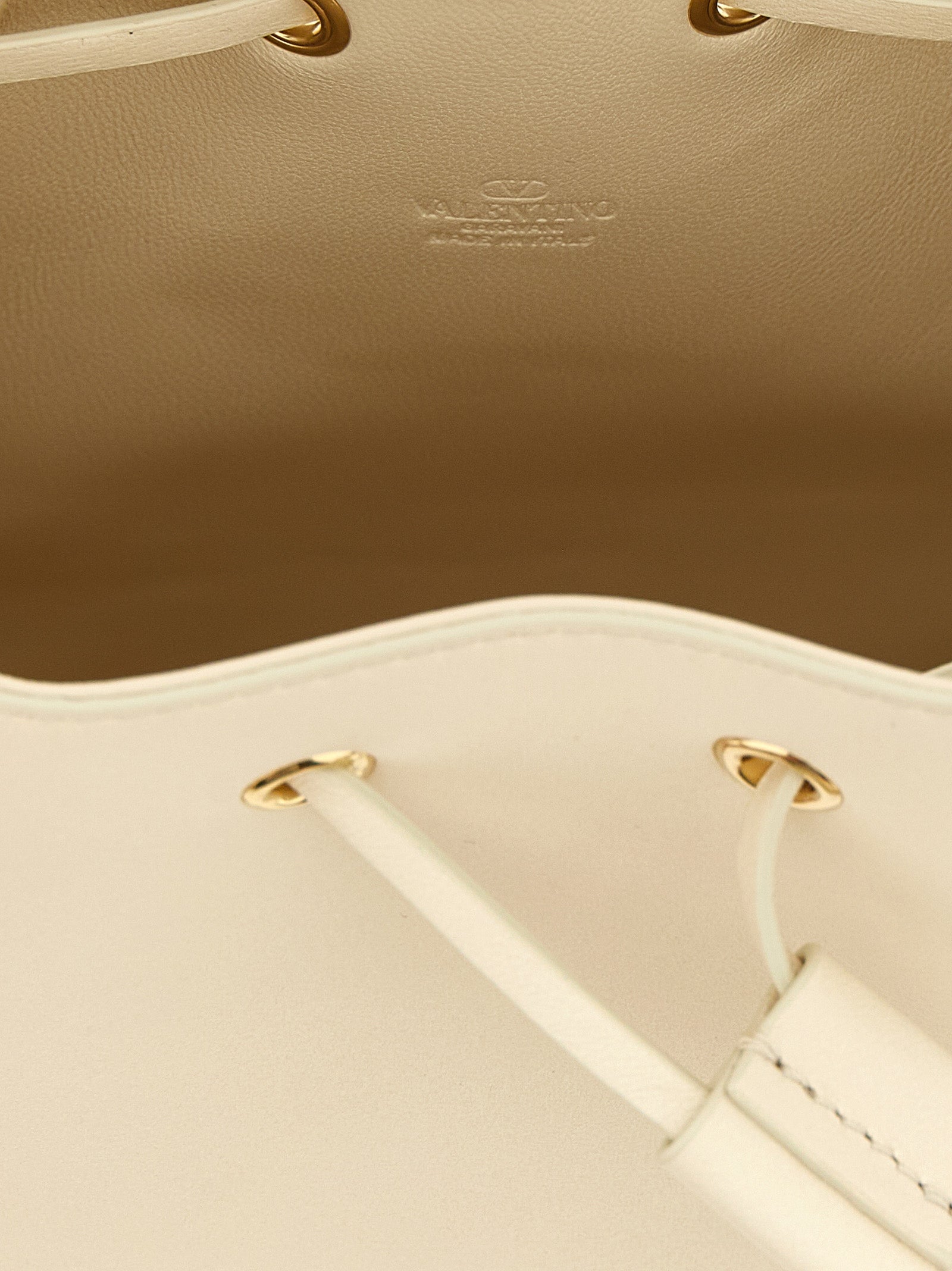 White Lamb Leather Crossbody Bag
