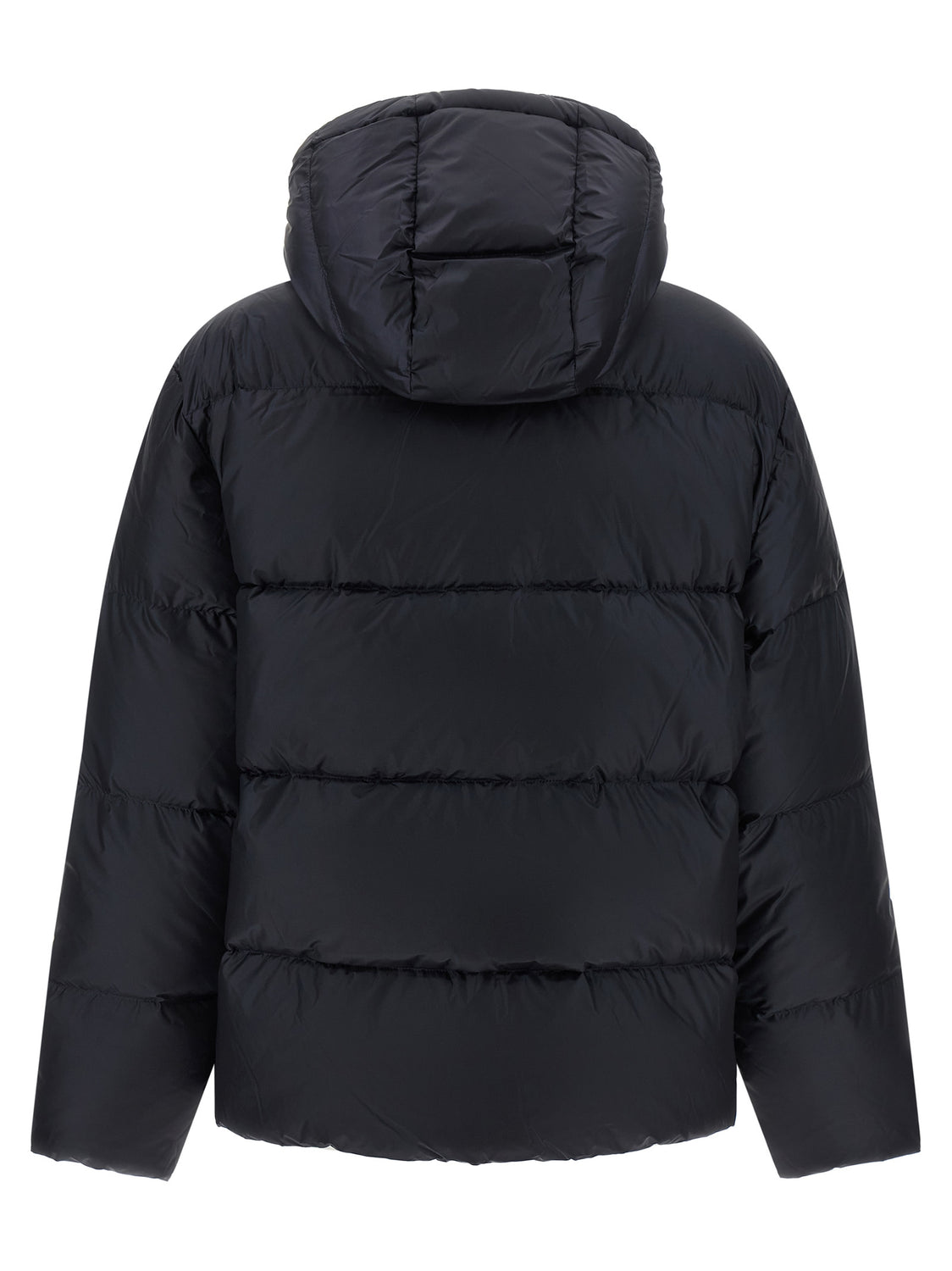 Blue Nylon Full-Length Jacket