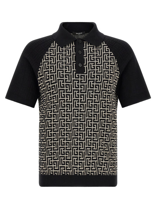 Bicolor Cotton Polo Shirt