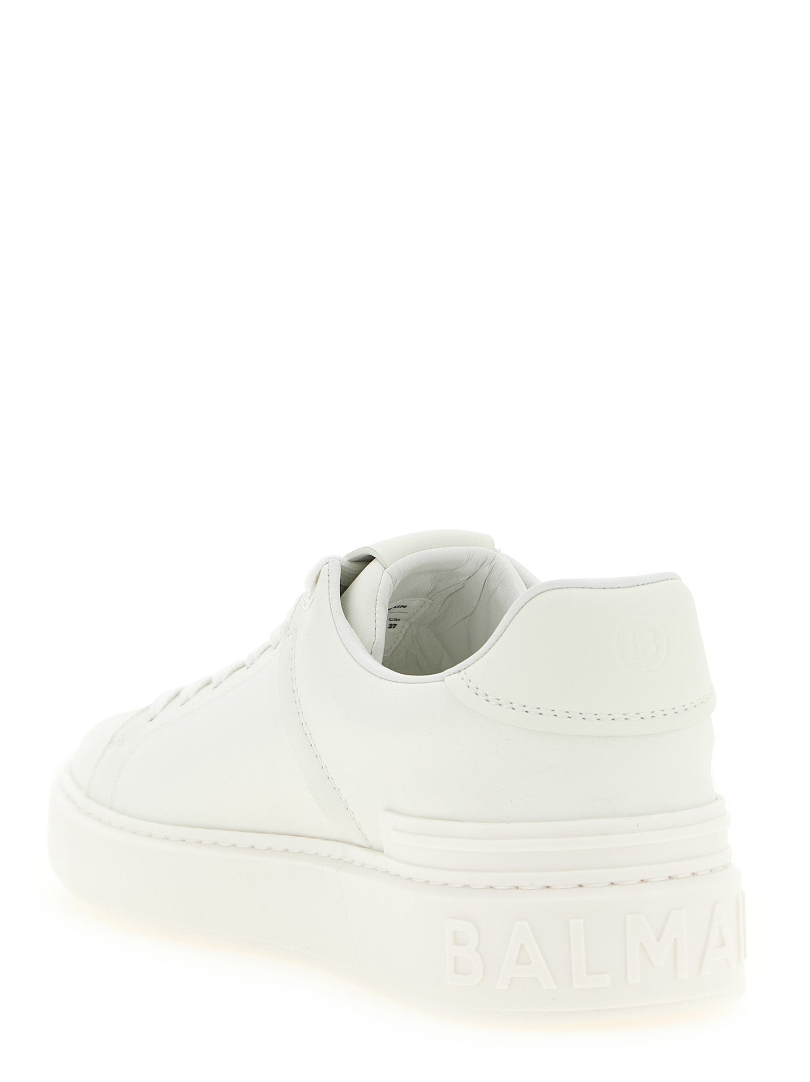 White Calfskin Low Top Sneakers