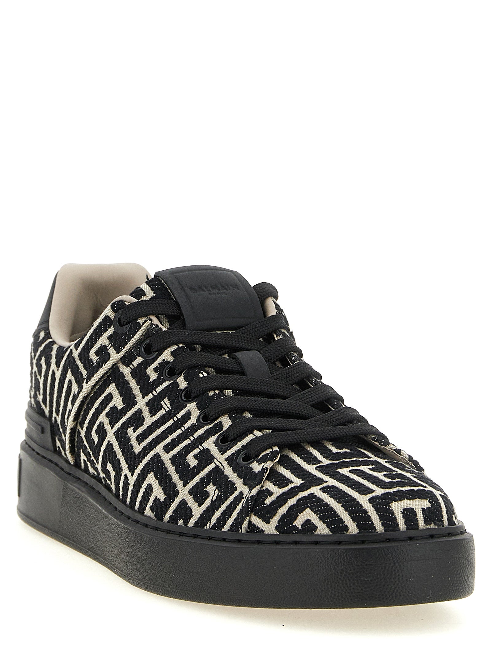 Bicolor Cotton Low Top Sneakers