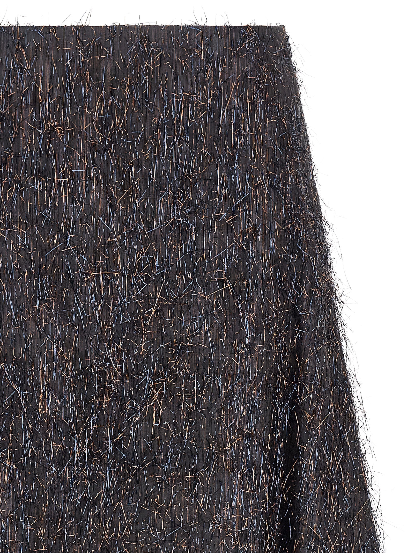 Blue Viscose Midi Skirt