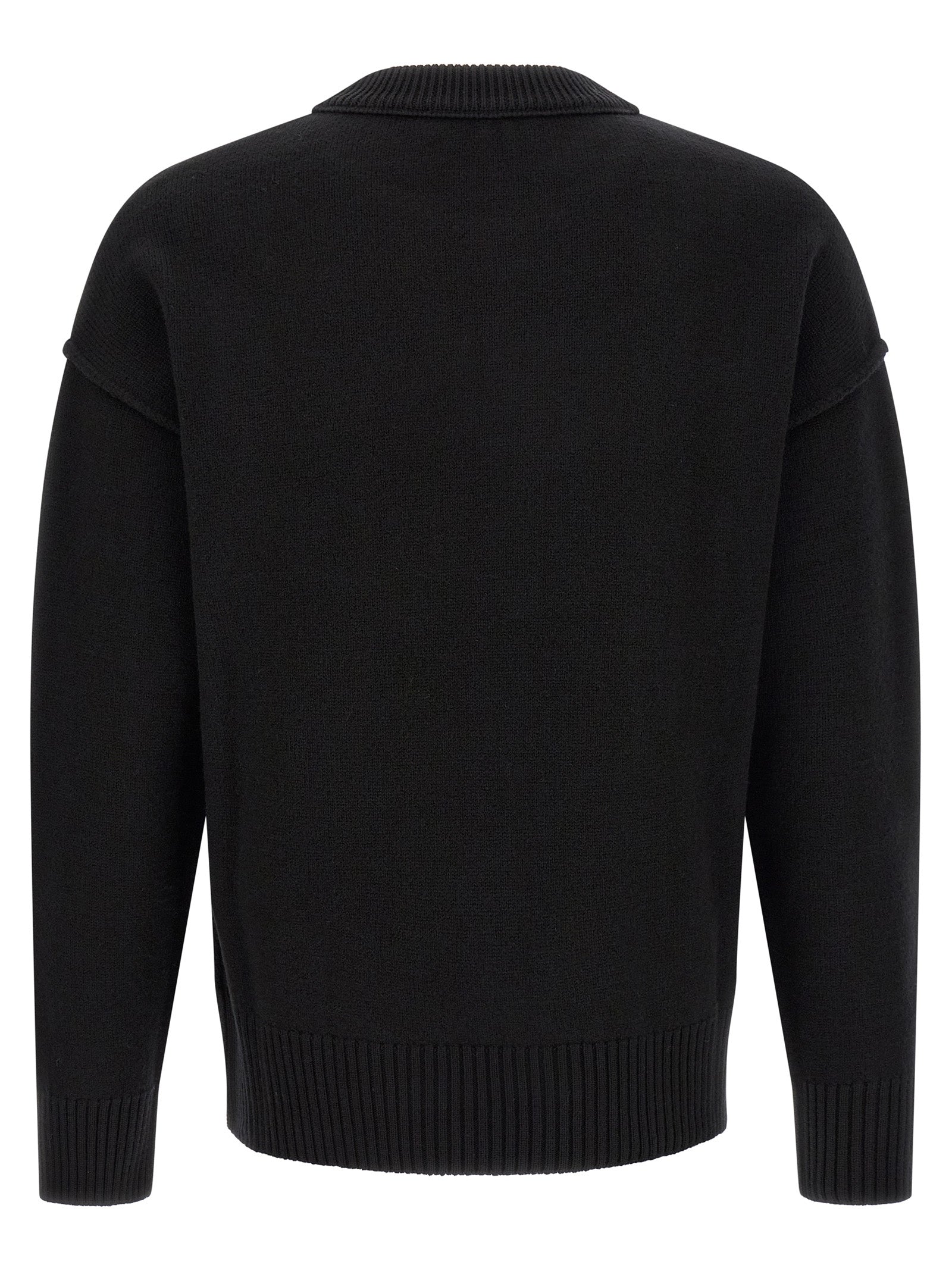 Black Wool Cardigan