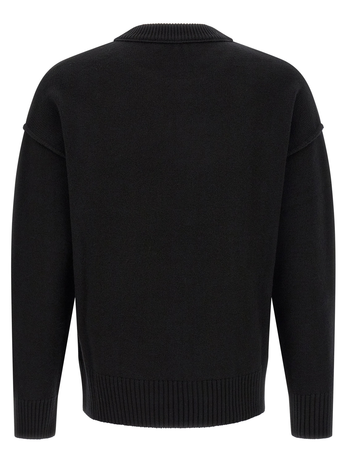 Black Wool Cardigan