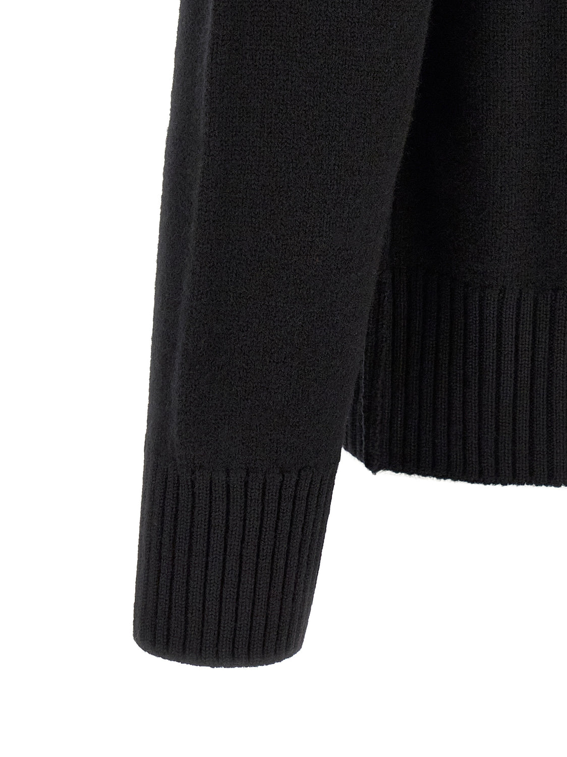 Black Wool Cardigan