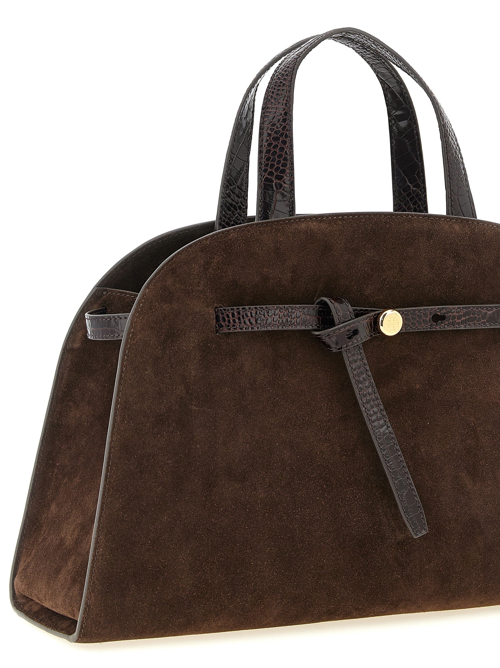 Brown Bovine Leather Crossbody Bag
