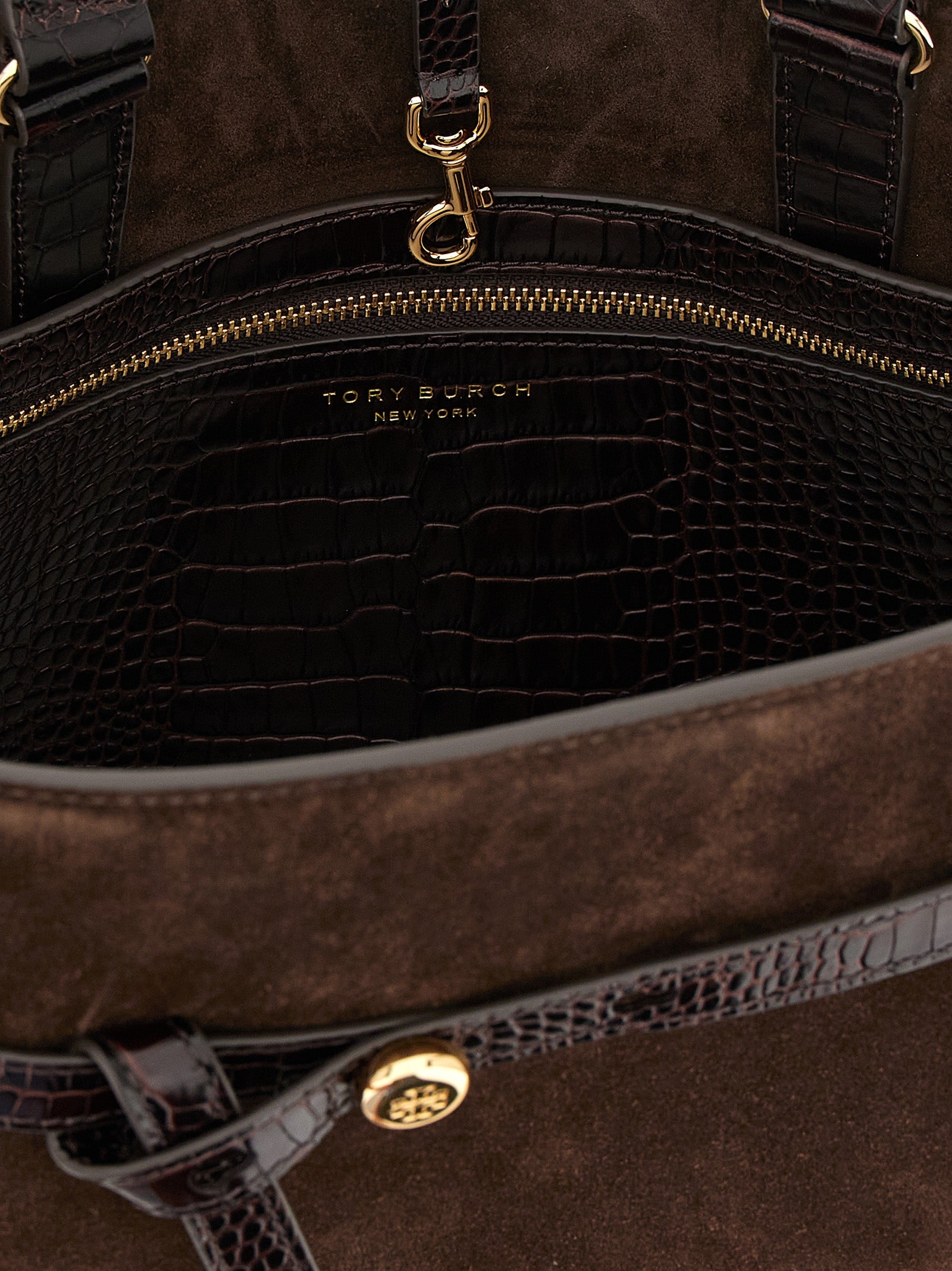 Brown Bovine Leather Crossbody Bag