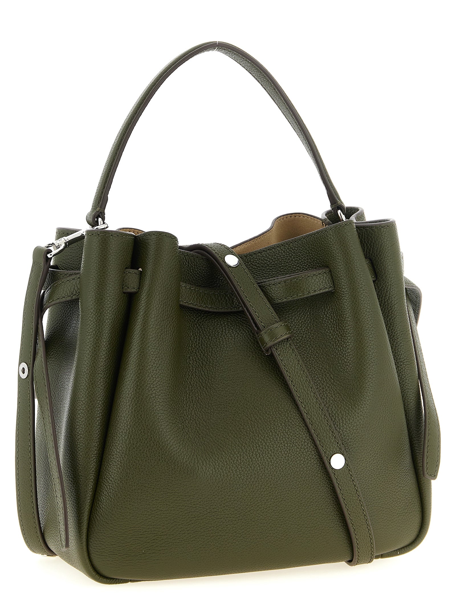 Bicolor Cowhide Crossbody Bag
