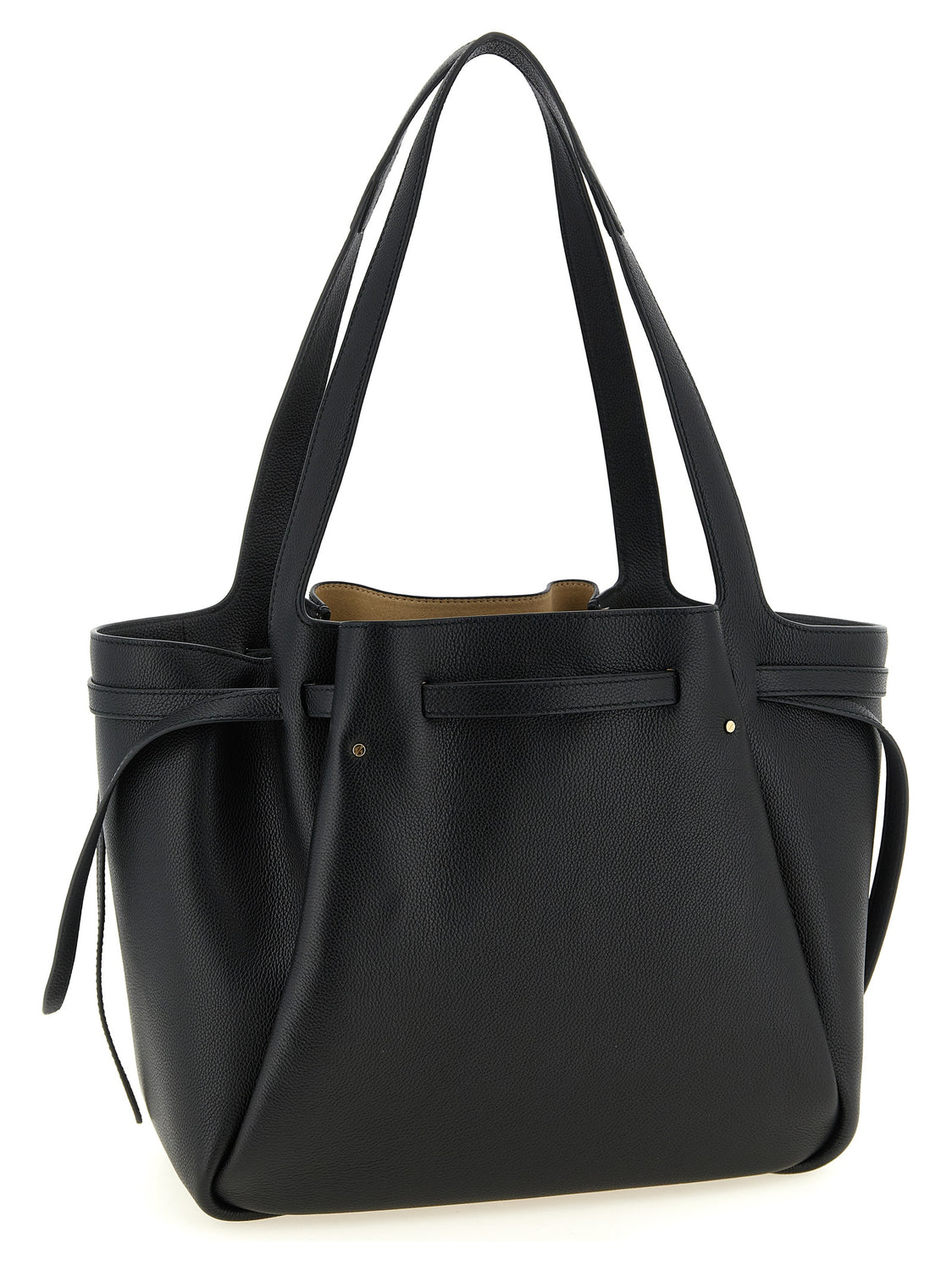 Black Cowhide Tote Bag