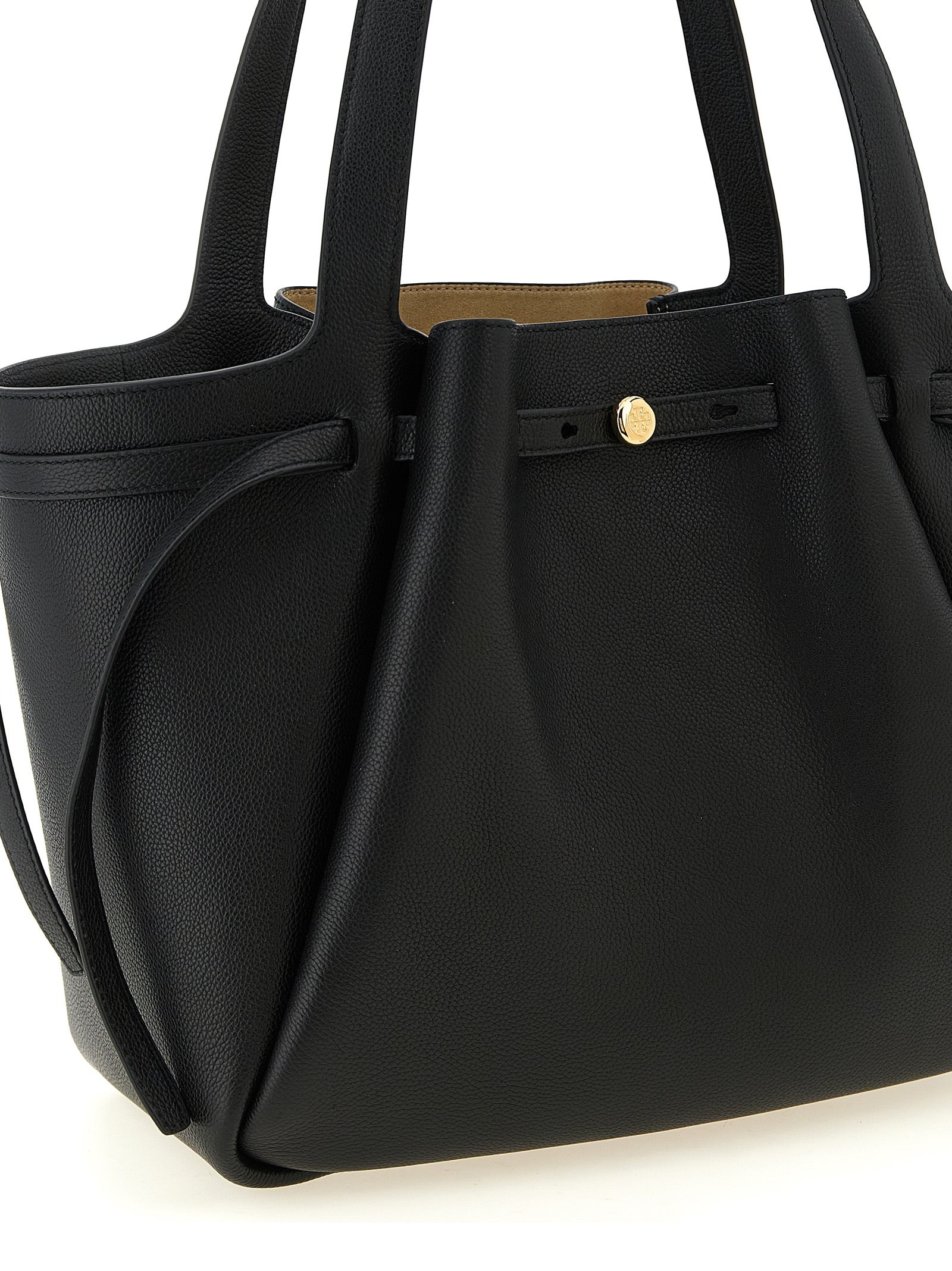 Black Cowhide Tote Bag