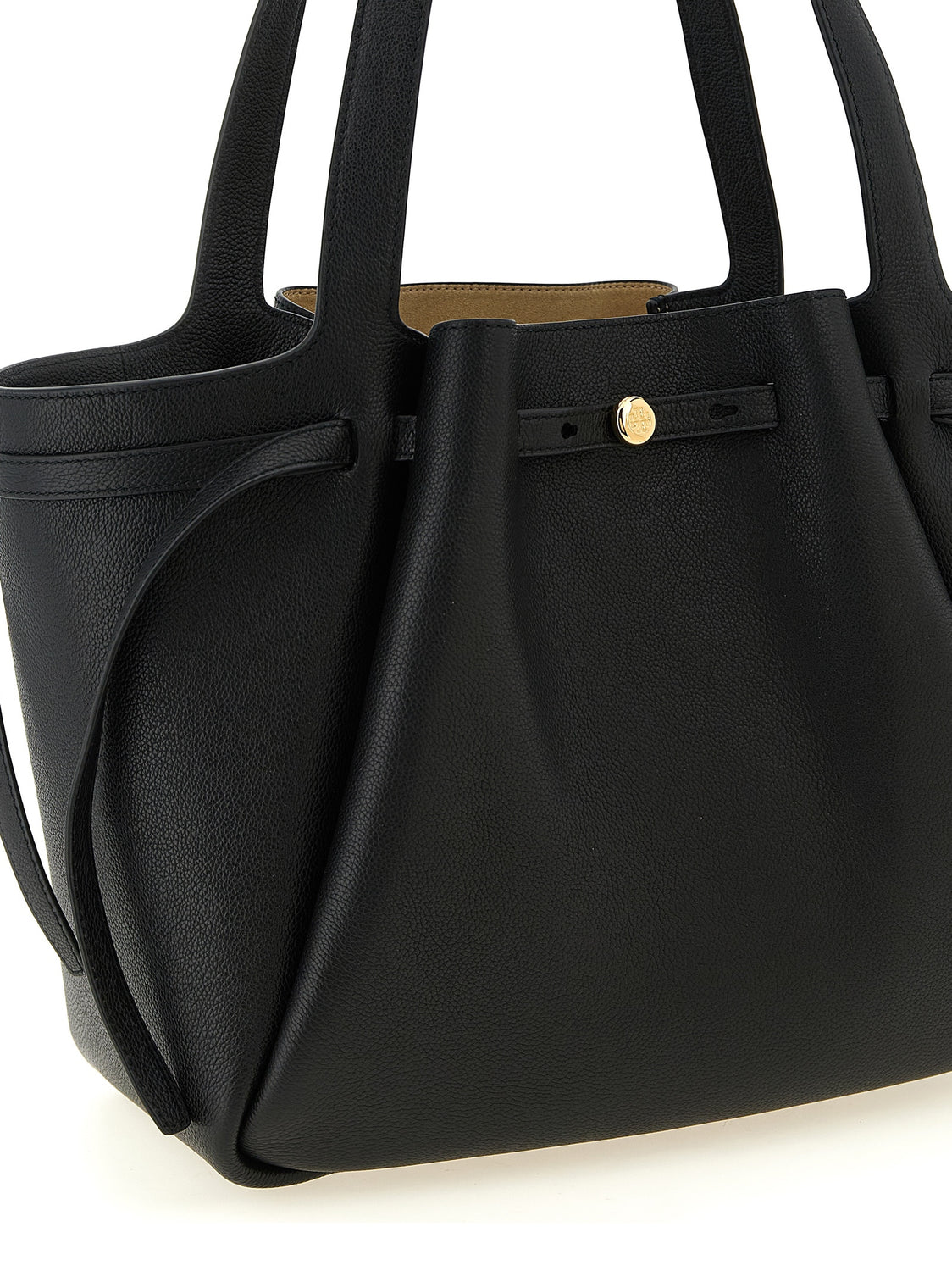 Black Cowhide Tote Bag