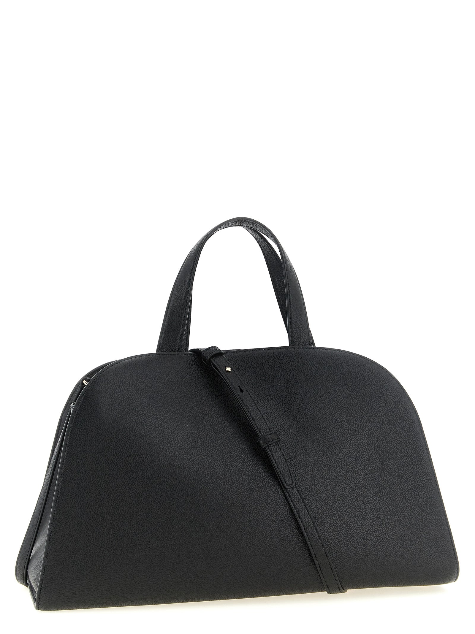 Black Cowhide Crossbody Bag
