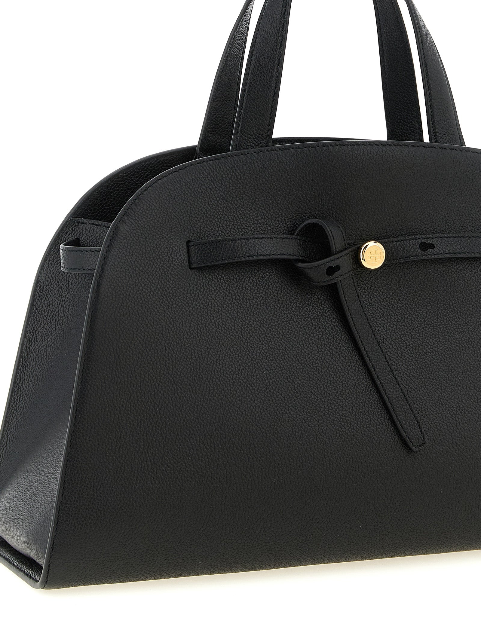 Black Cowhide Crossbody Bag