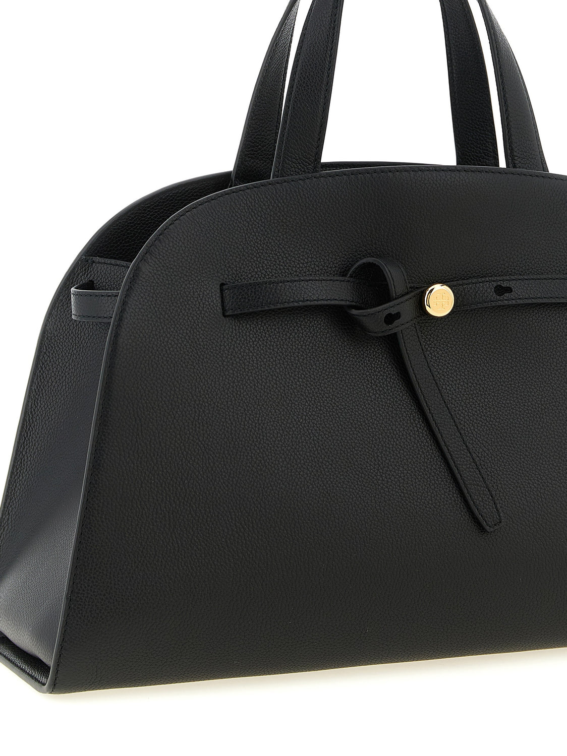 Black Cowhide Crossbody Bag
