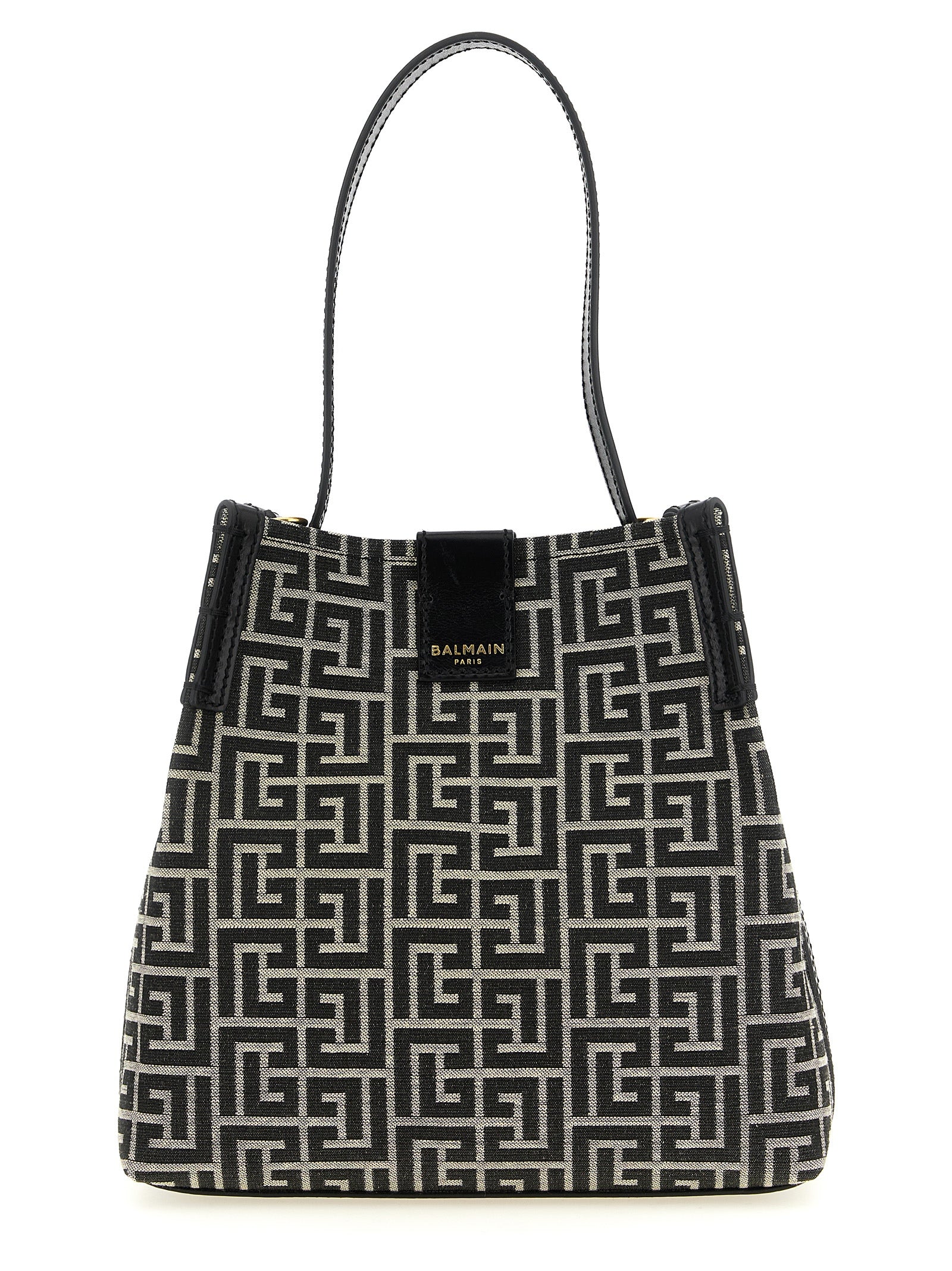 Bicolor Cotton Shoulder Bag