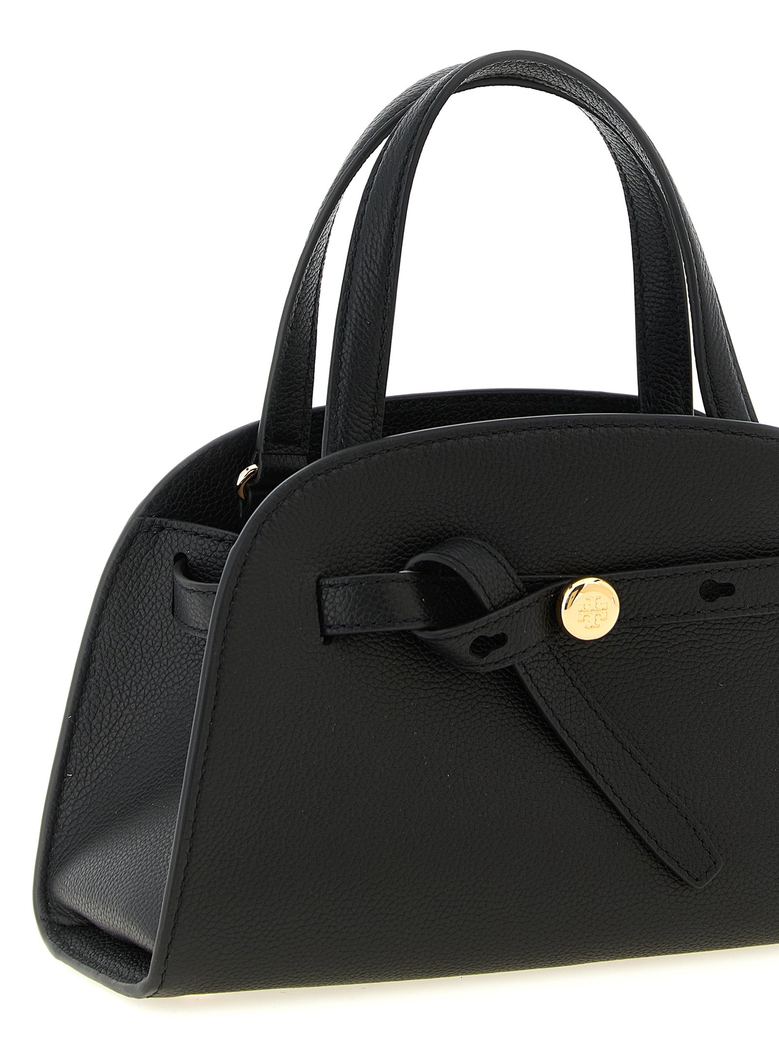 Black Cowhide Crossbody Bag