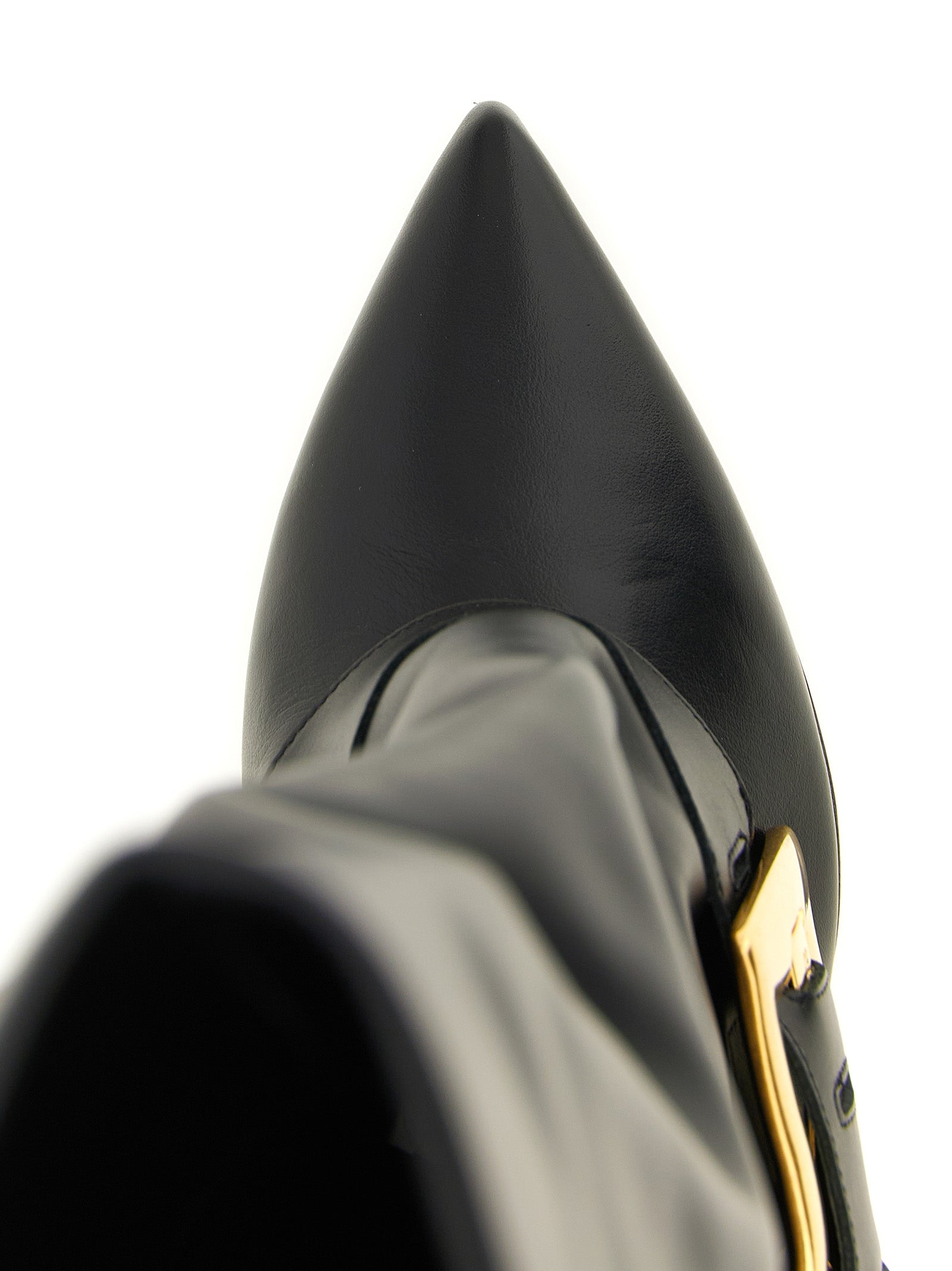 Black Calfskin Over The Knee