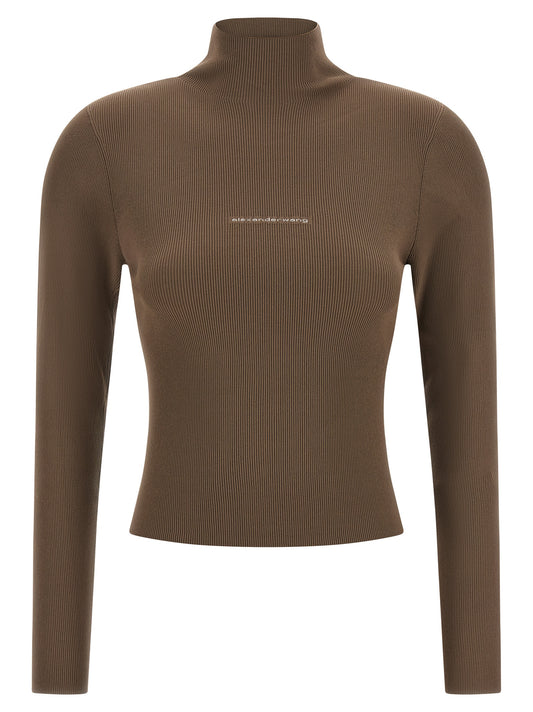 Beige Polyamide Cardigan