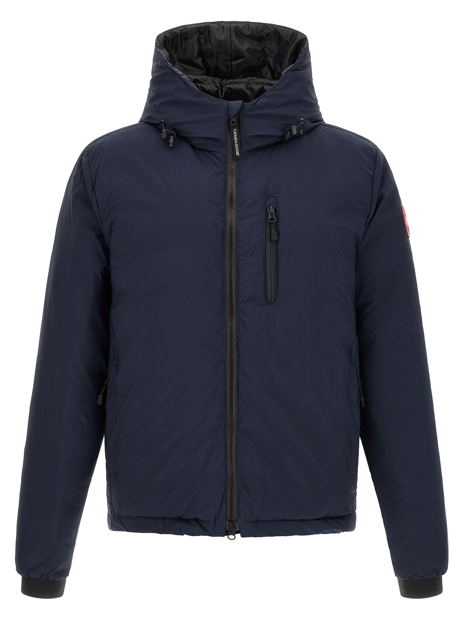 Blue Polyamide Full-Length Jacket
