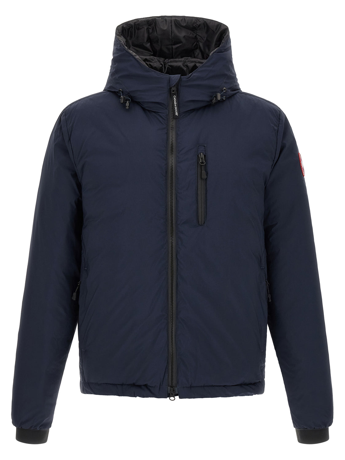 Blue Polyamide Full-Length Jacket