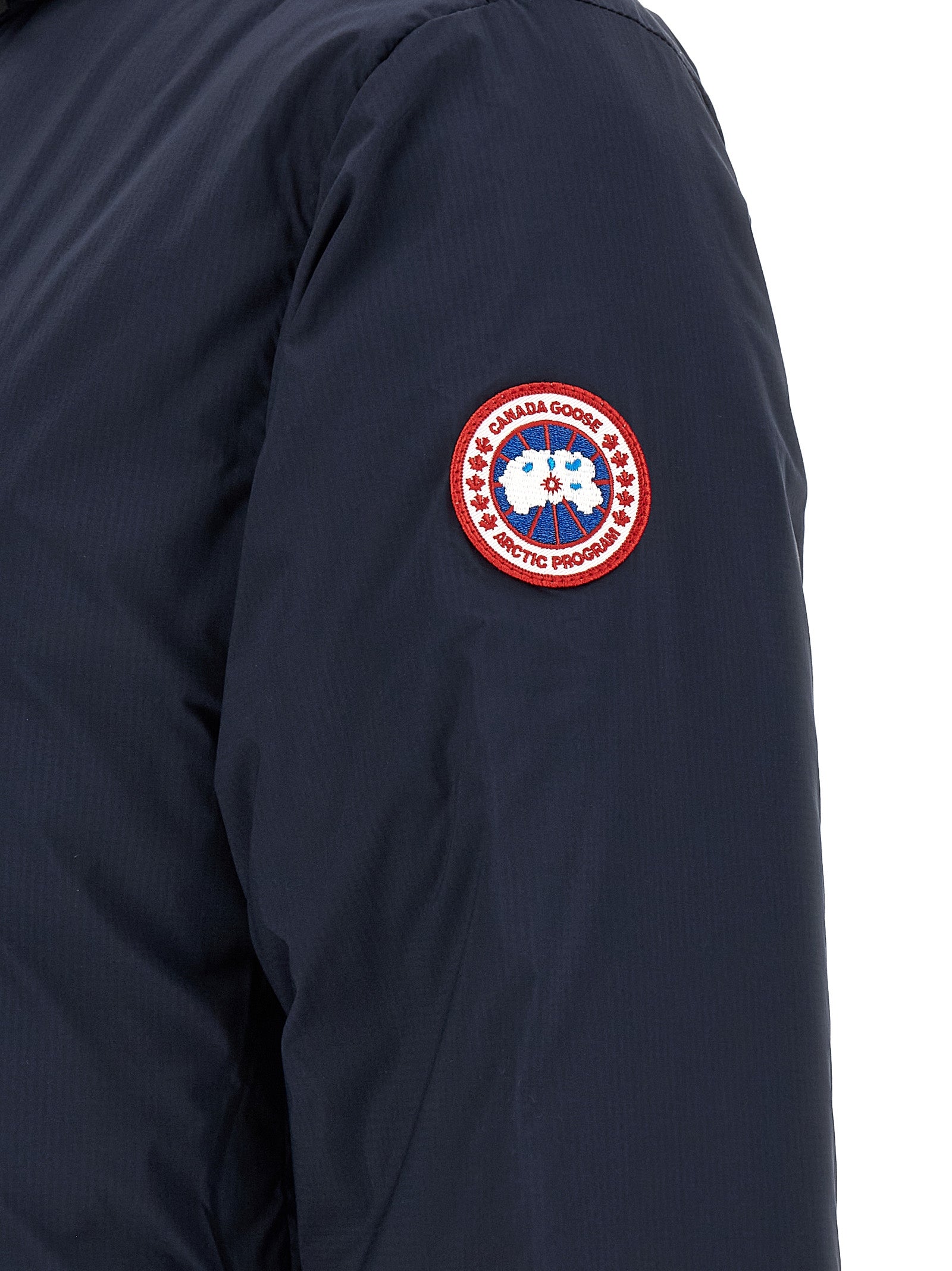 Blue Polyamide Full-Length Jacket