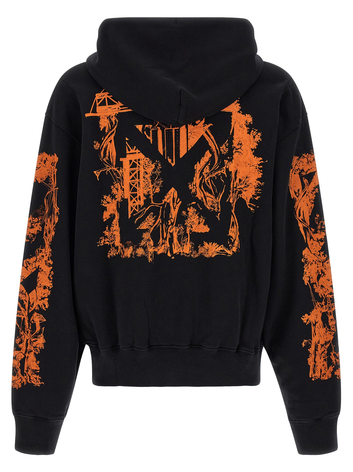 Black Cotton Sweatshirt