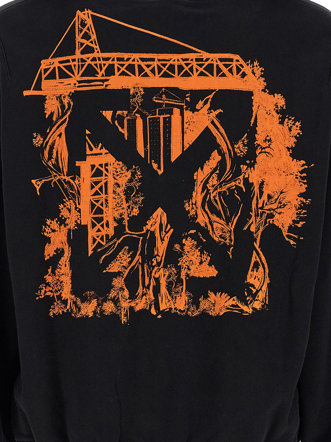 Black Cotton Sweatshirt