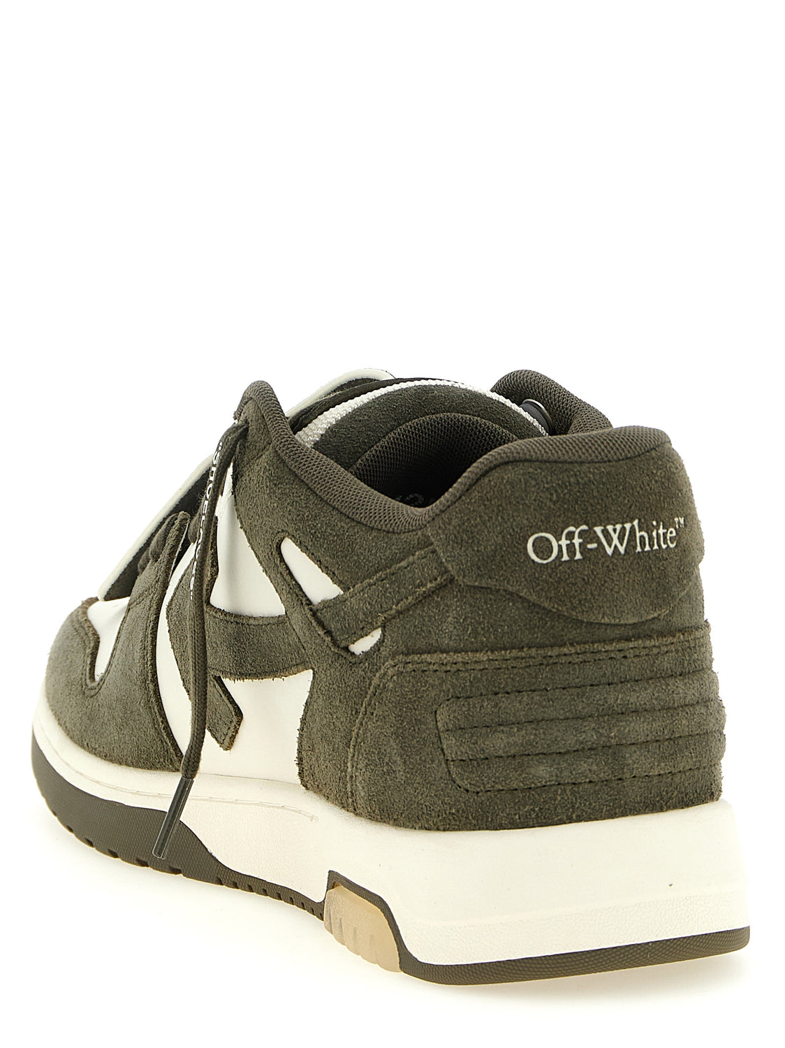 Bicolor Cowhide Athletic Sneakers