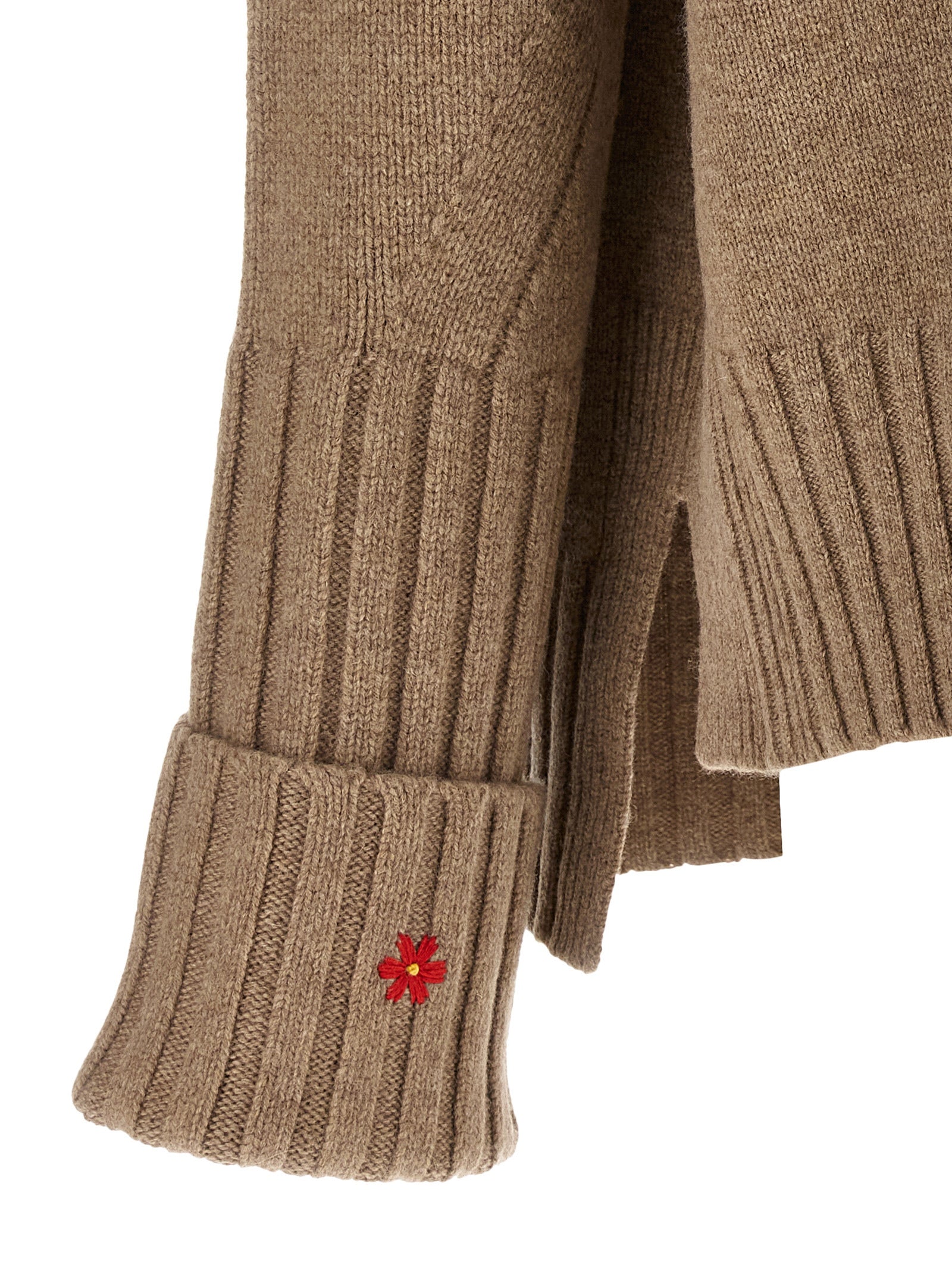 Beige Wool Cardigan