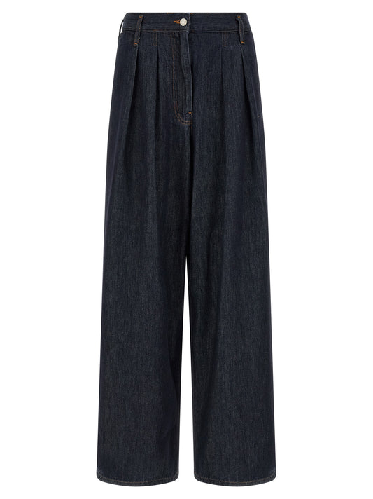Blue Cotton Relaxed Fit Jeans