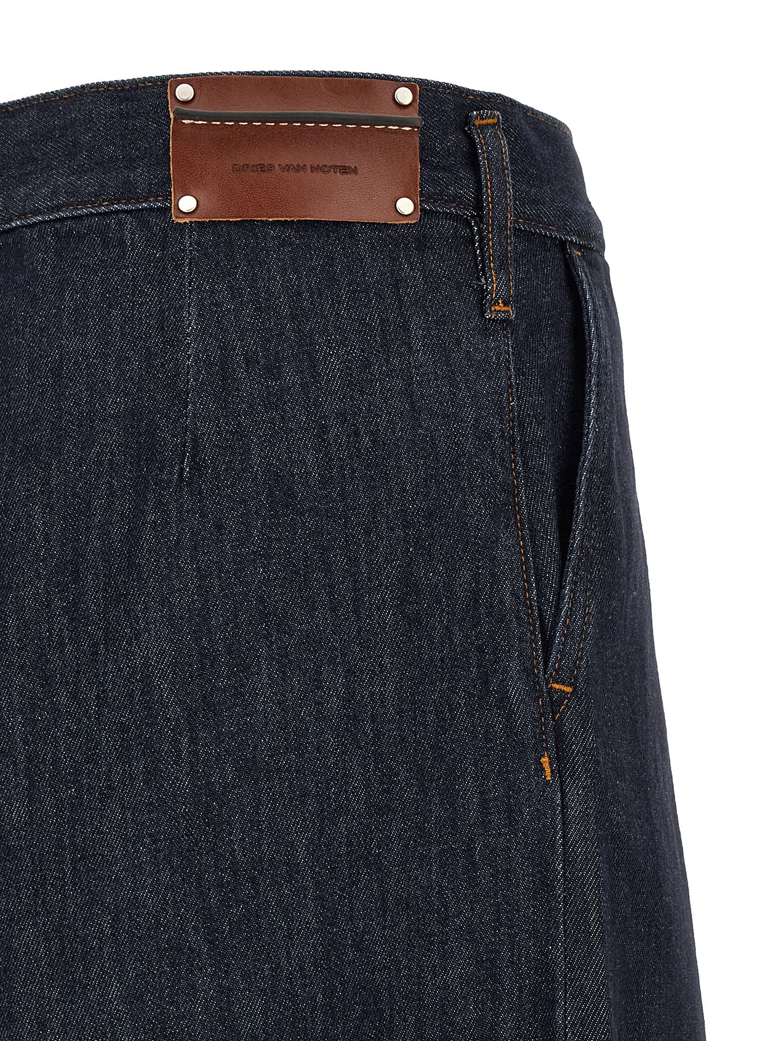 Blue Cotton Relaxed Fit Jeans