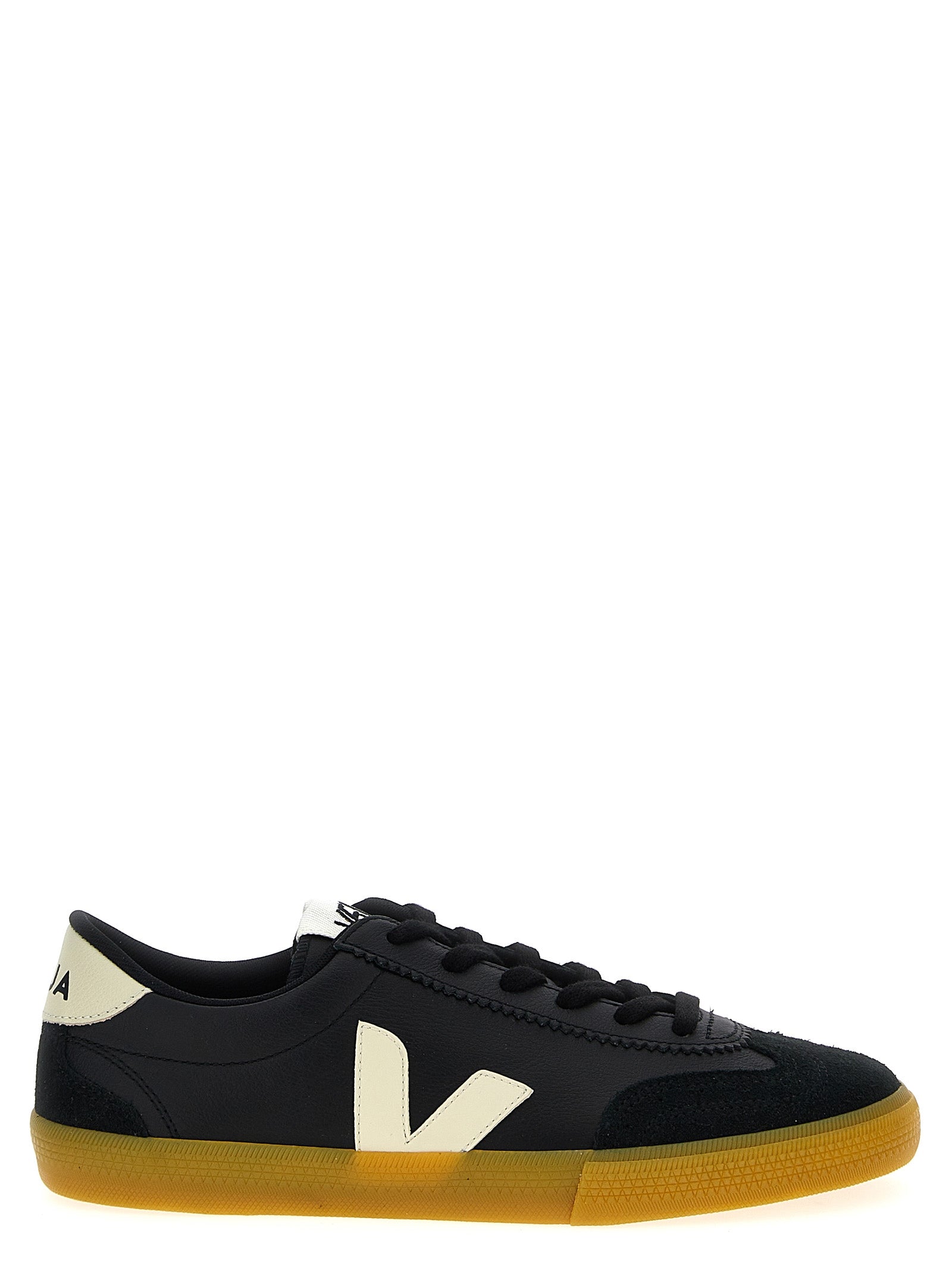 Black Calfskin Low Top Sneakers