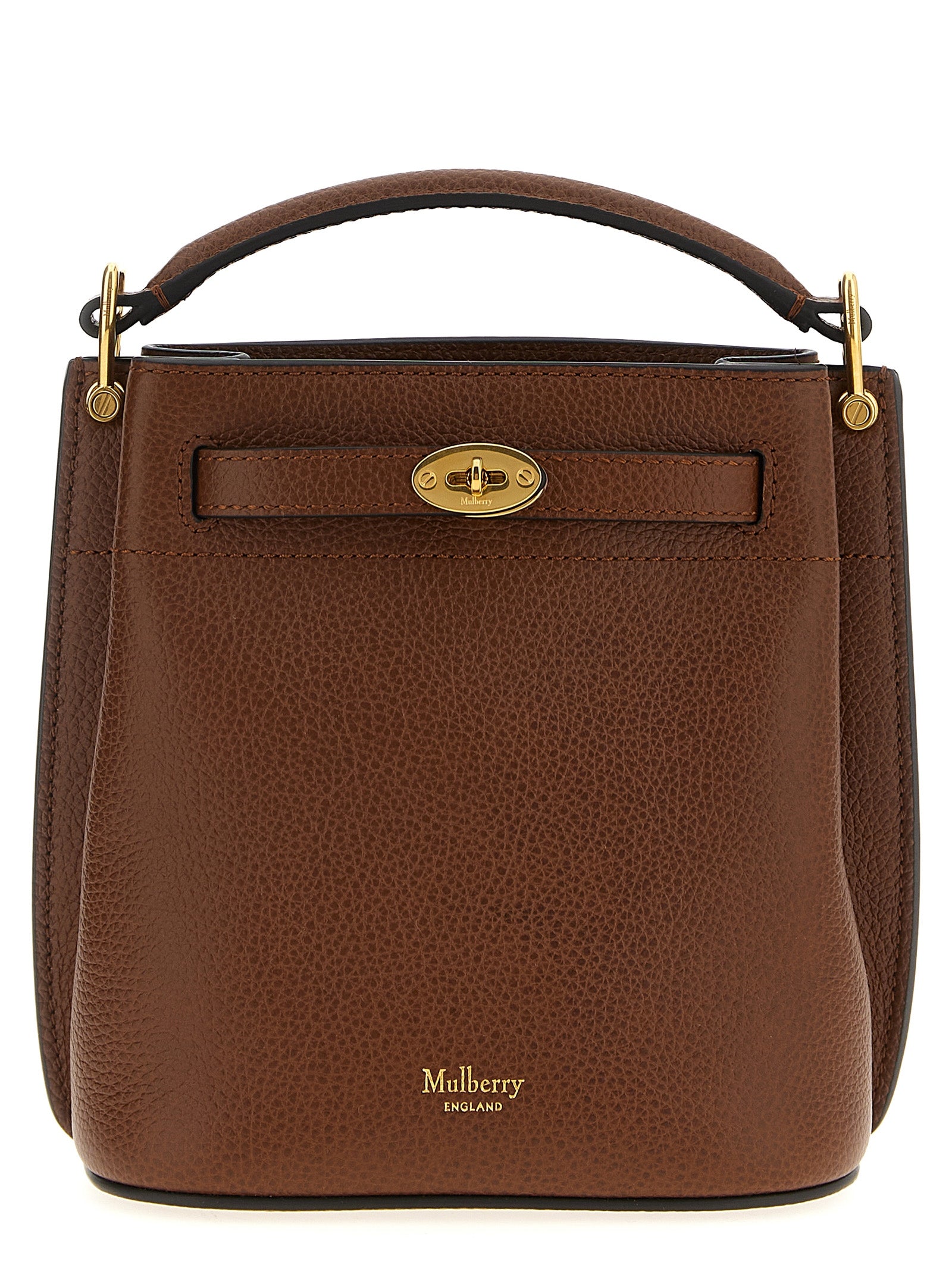 Brown Calfskin Crossbody Bag