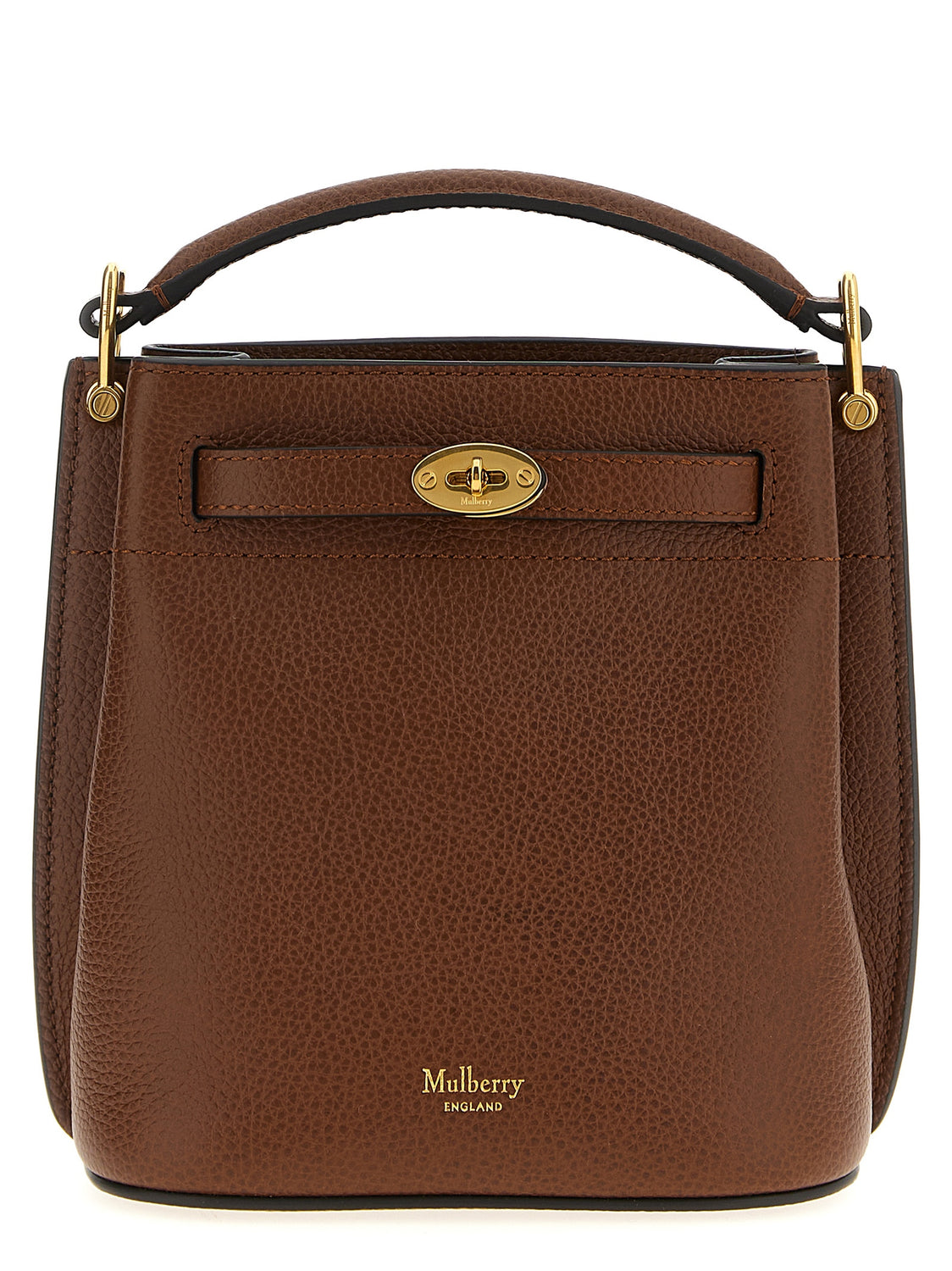 Brown Calfskin Crossbody Bag