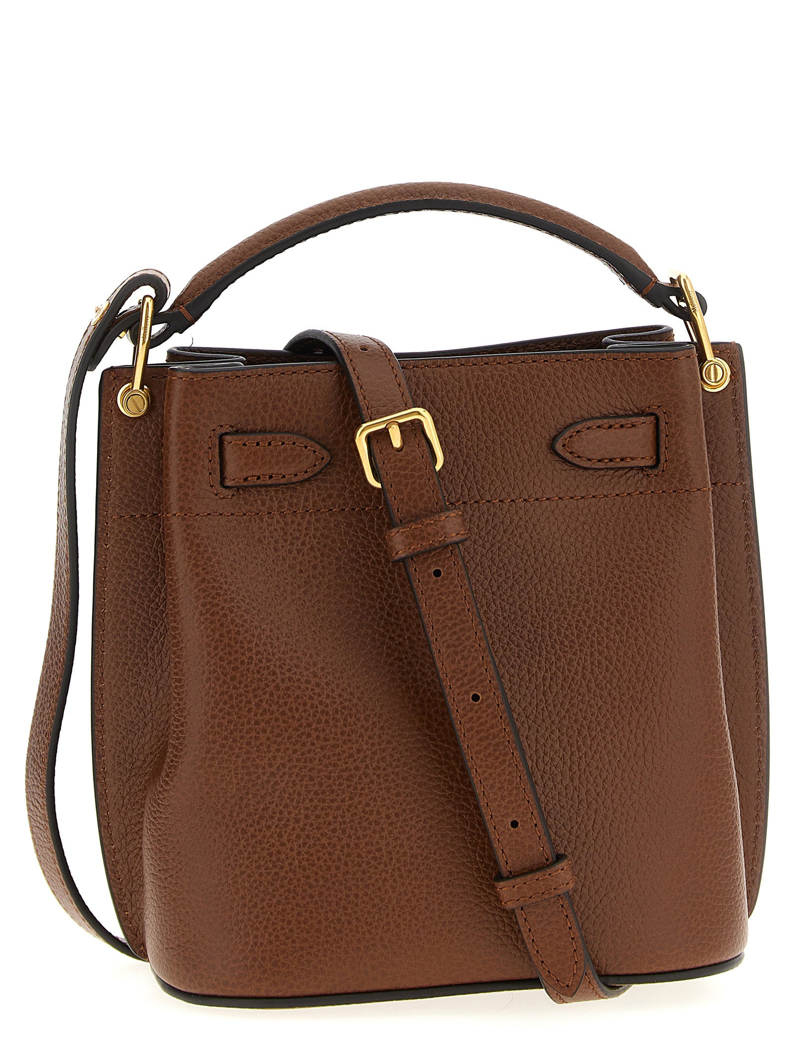 Brown Calfskin Crossbody Bag