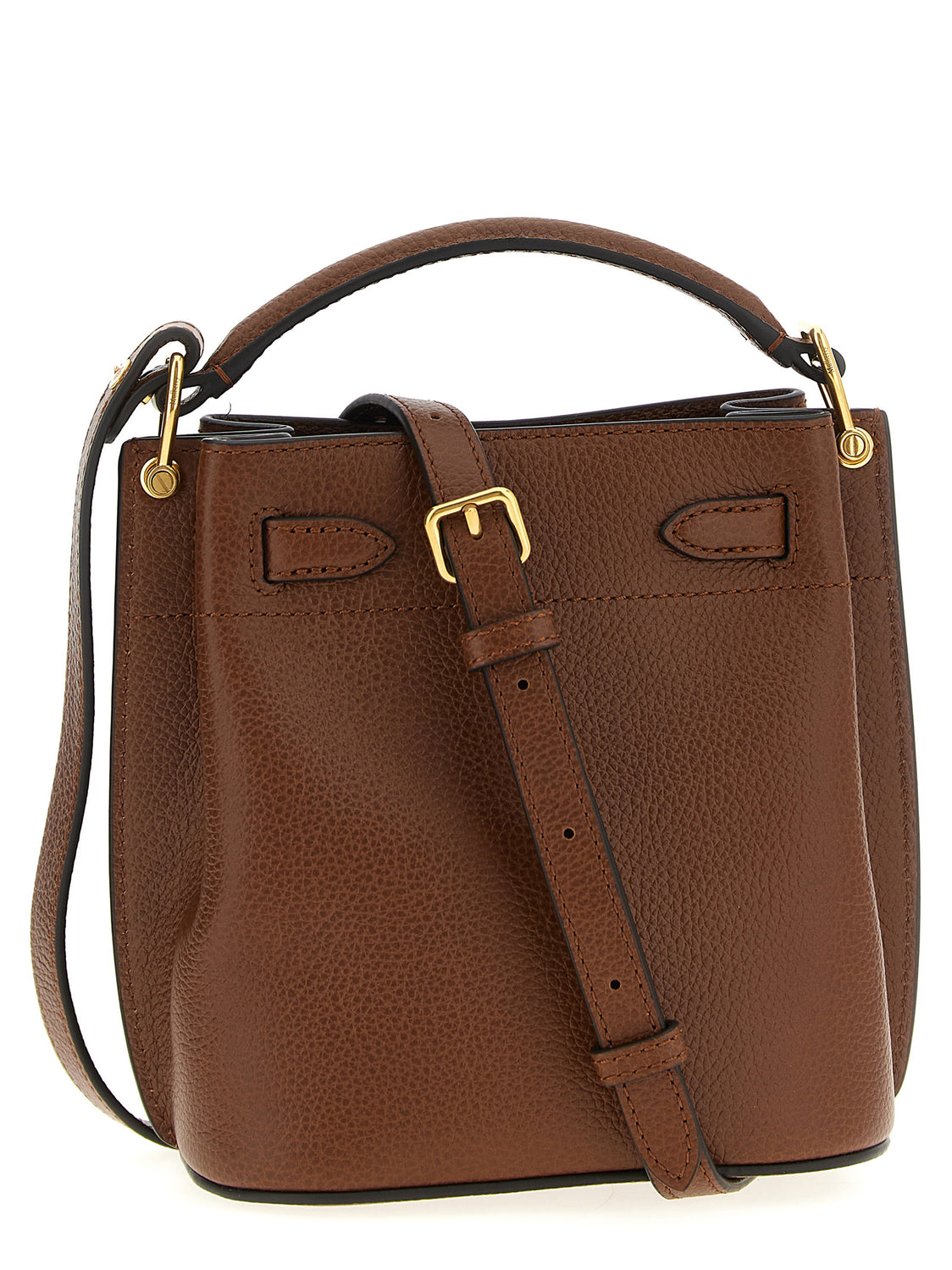 Brown Calfskin Crossbody Bag