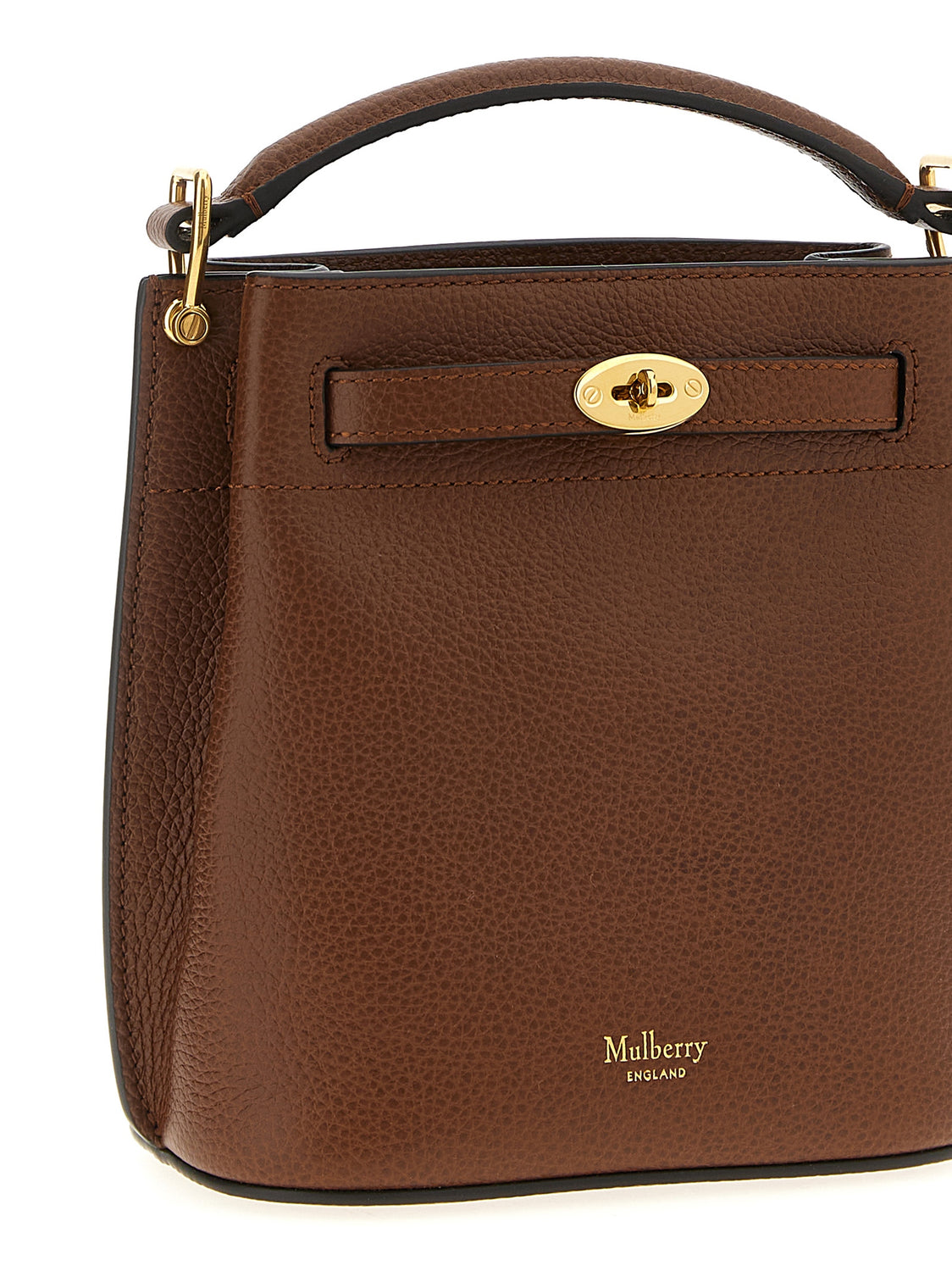 Brown Calfskin Crossbody Bag