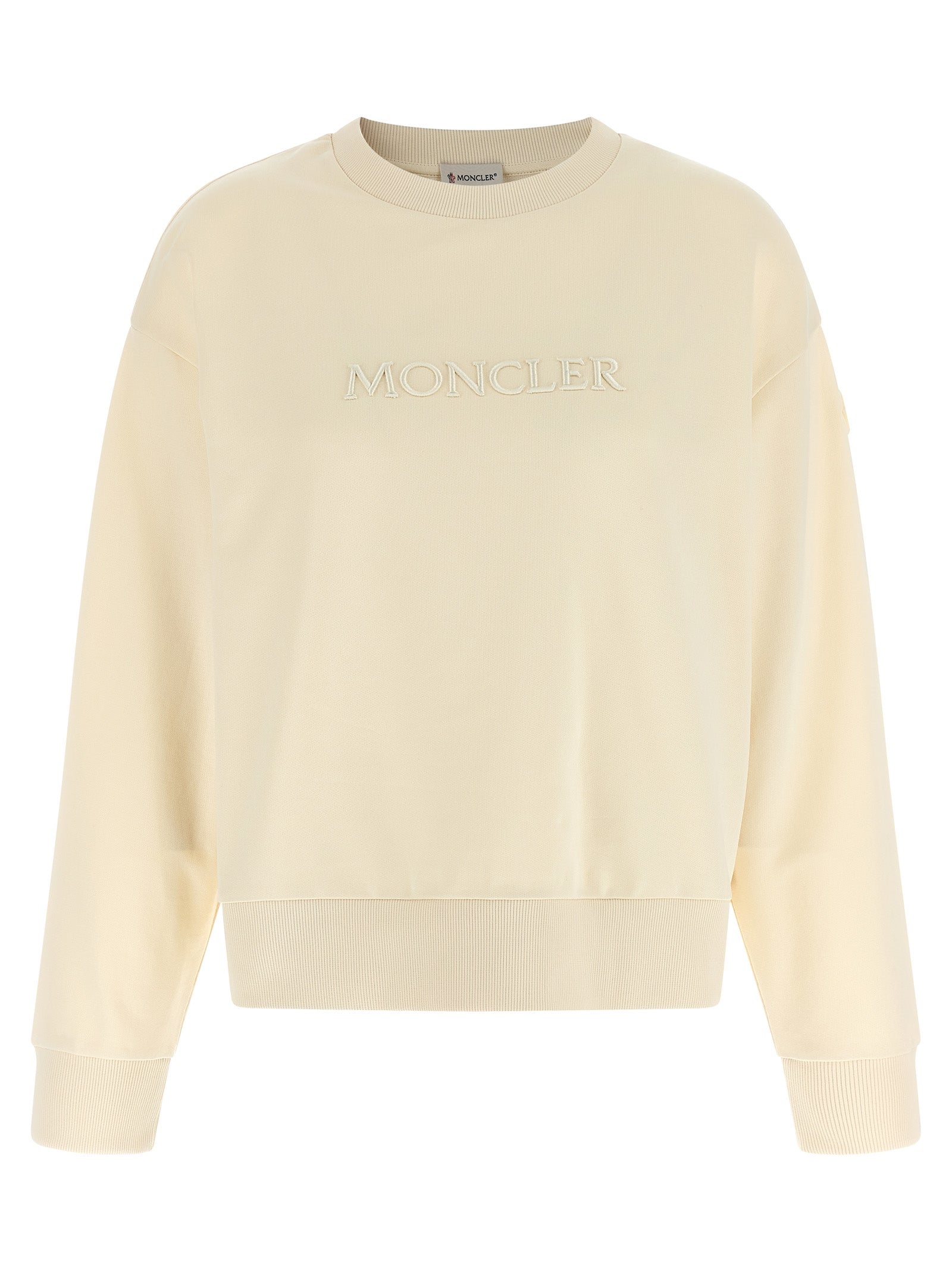 Beige Cotton Sweatshirt
